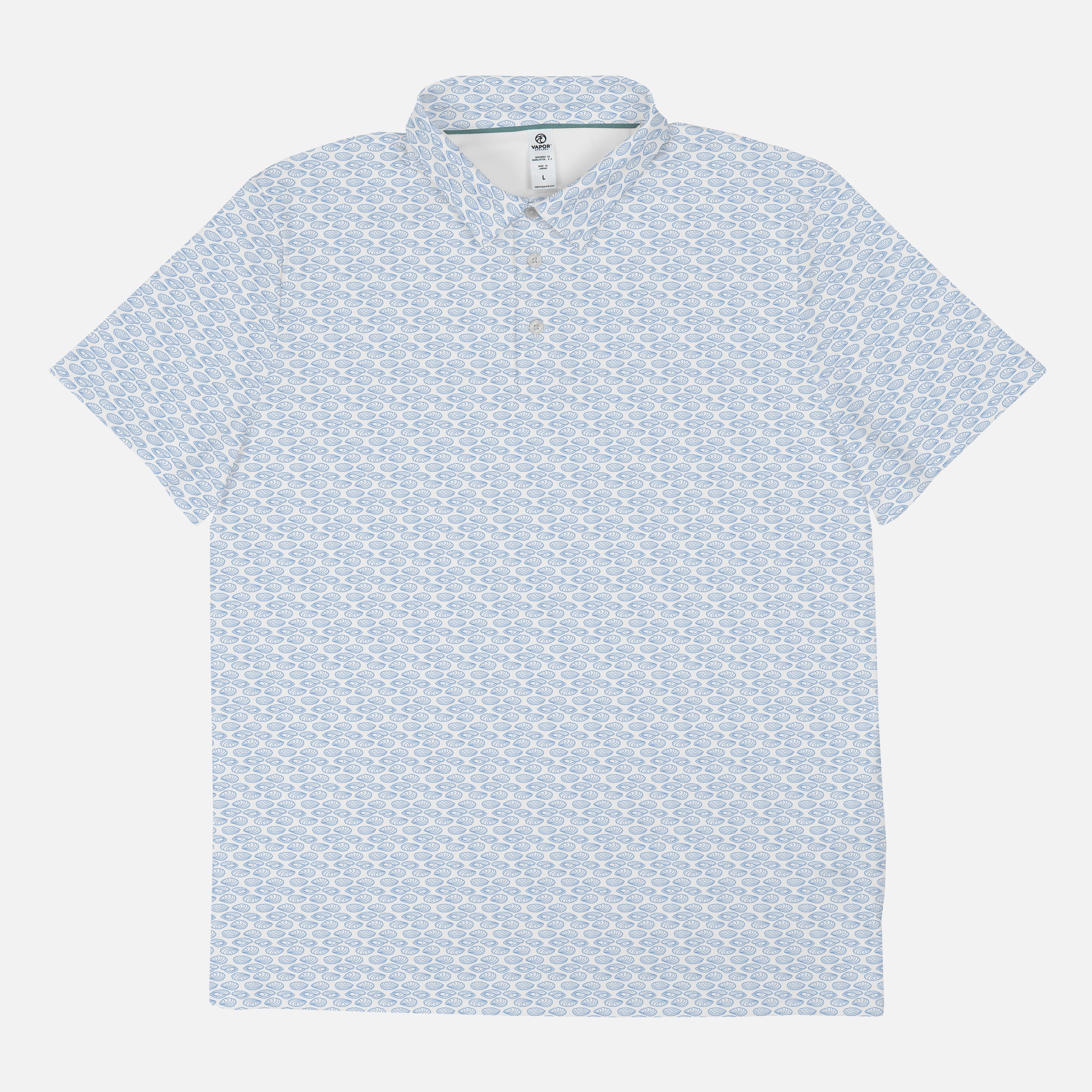 Oysters Polo | Short Sleeve | UPF 50 | Midweight Golf Performance