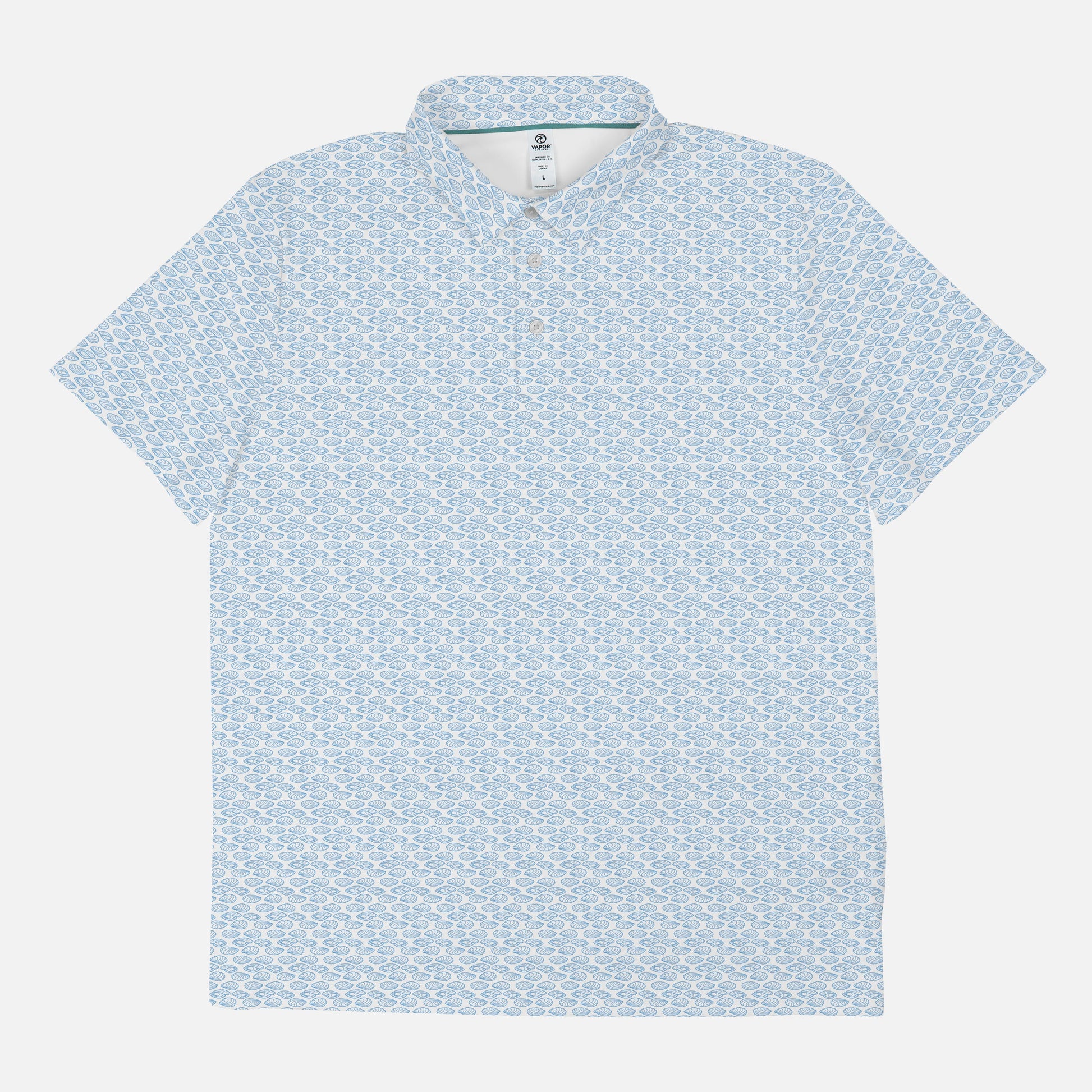 Vapor Apparel Sun Protection Men's Oyster Midweight Polo
