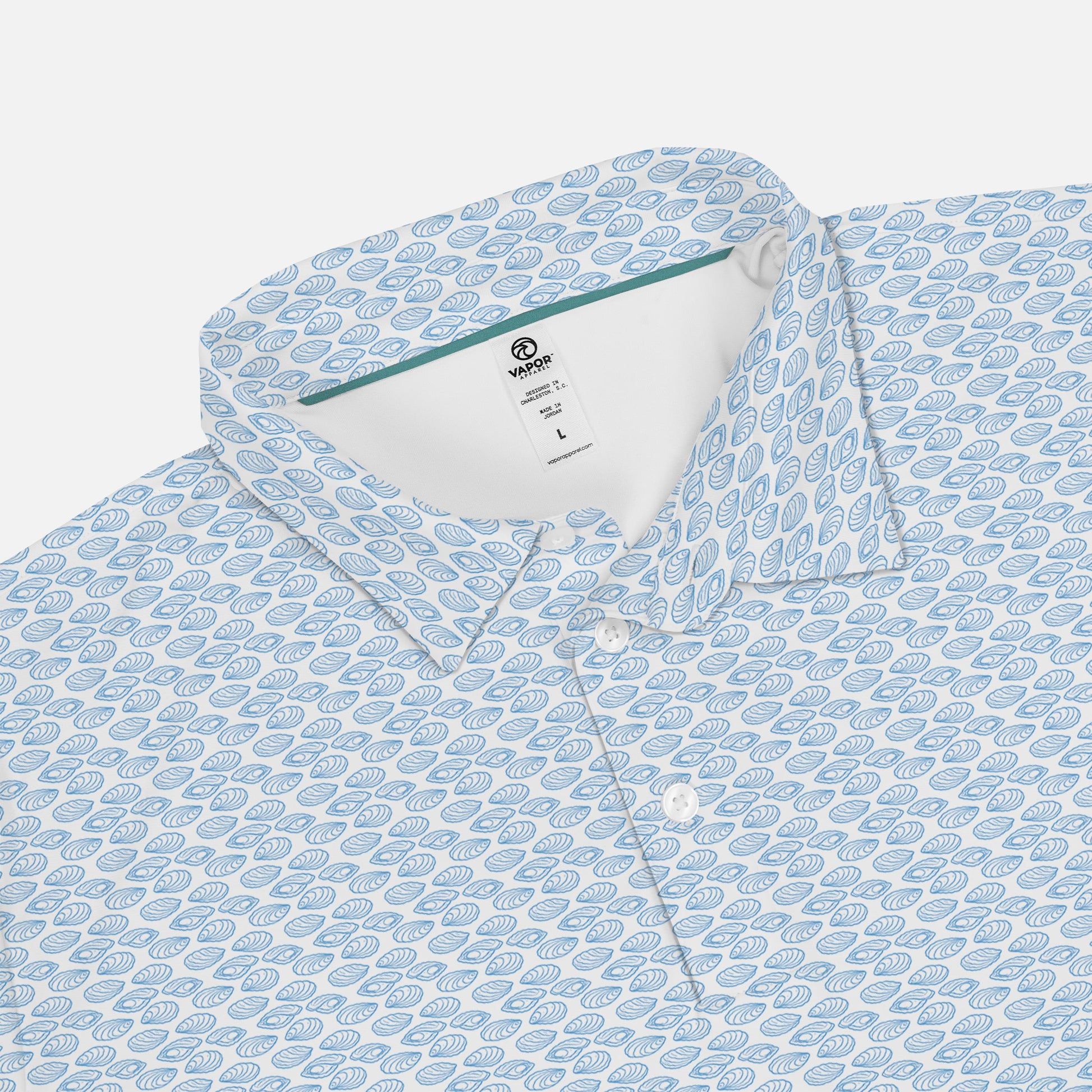 Vapor Apparel Sun Protection Men's Oyster Midweight Polo