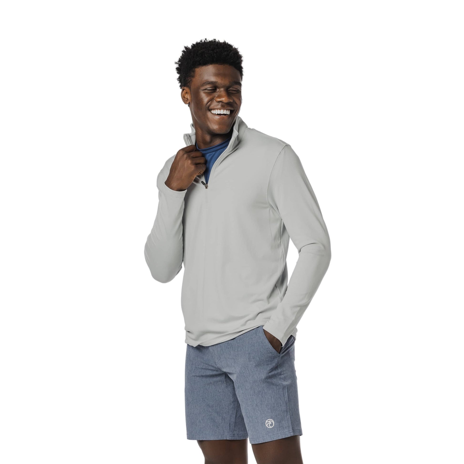 Vapor Apparel Sun Protection Men's Relaxed Fit Quarter-Zip