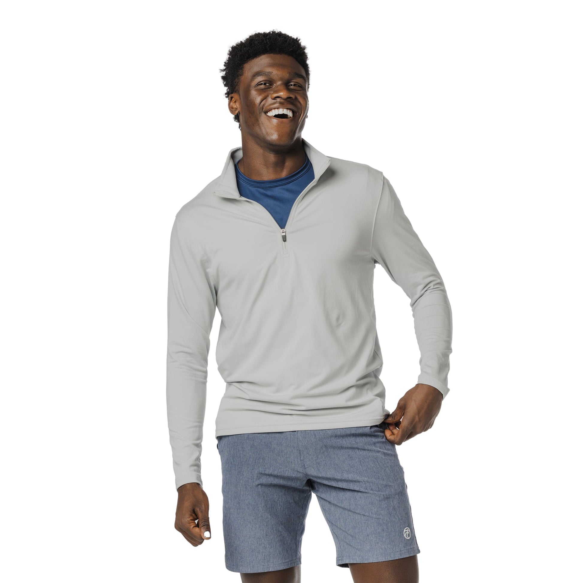 Vapor Apparel Sun Protection Men's Relaxed Fit Quarter-Zip