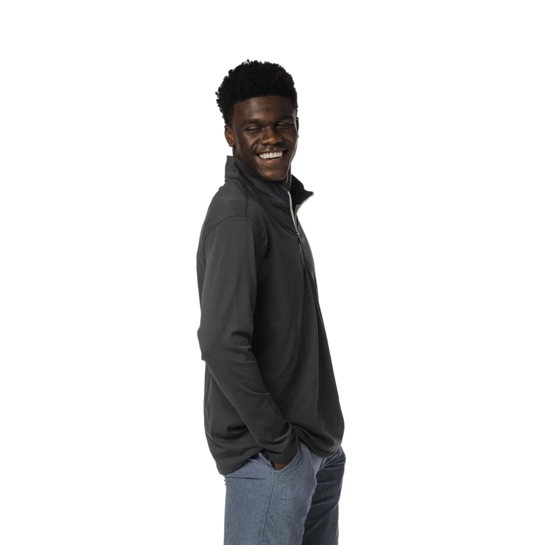 Vapor Apparel Sun Protection Men's Relaxed Fit Quarter-Zip