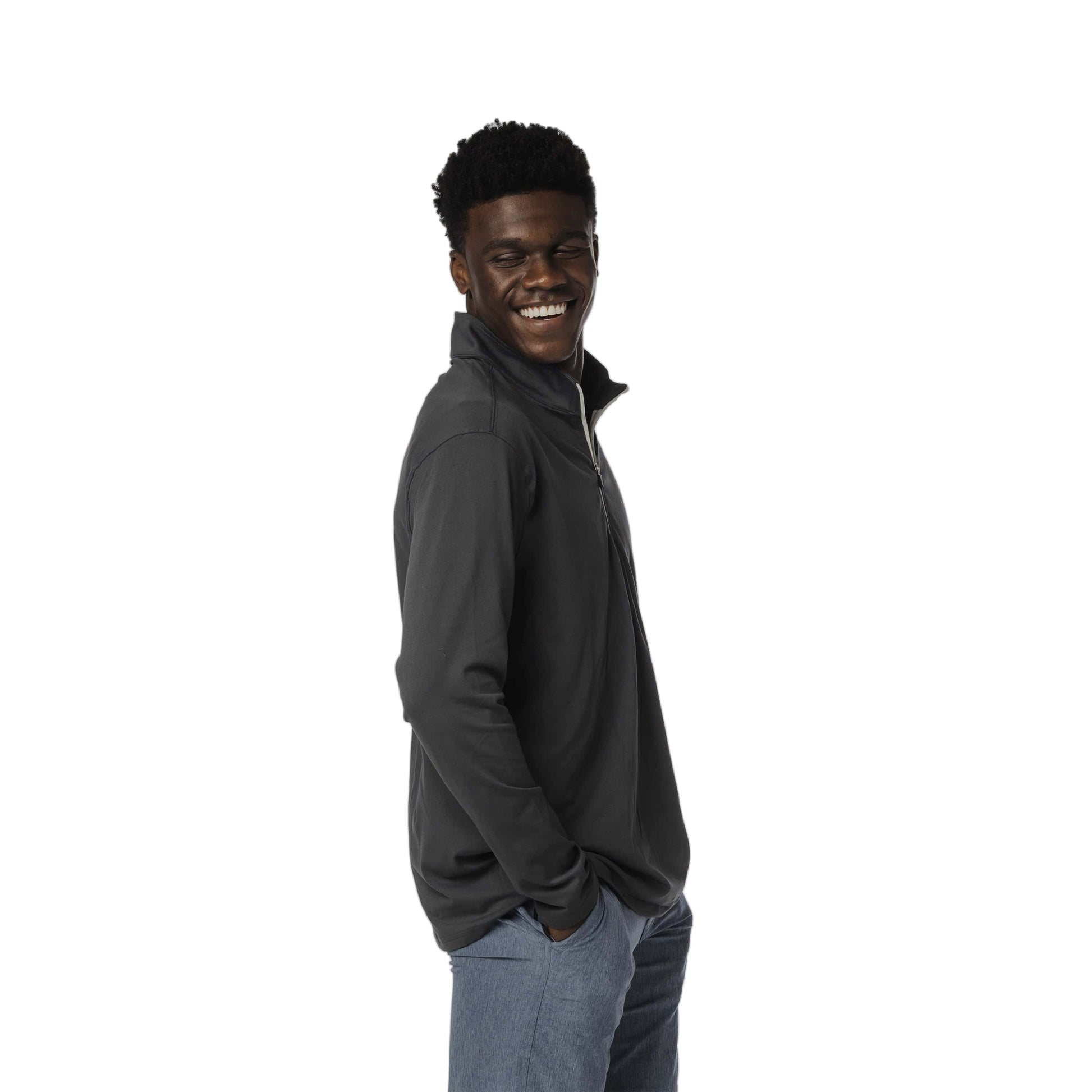 Vapor Apparel Sun Protection Men's Relaxed Fit Quarter-Zip