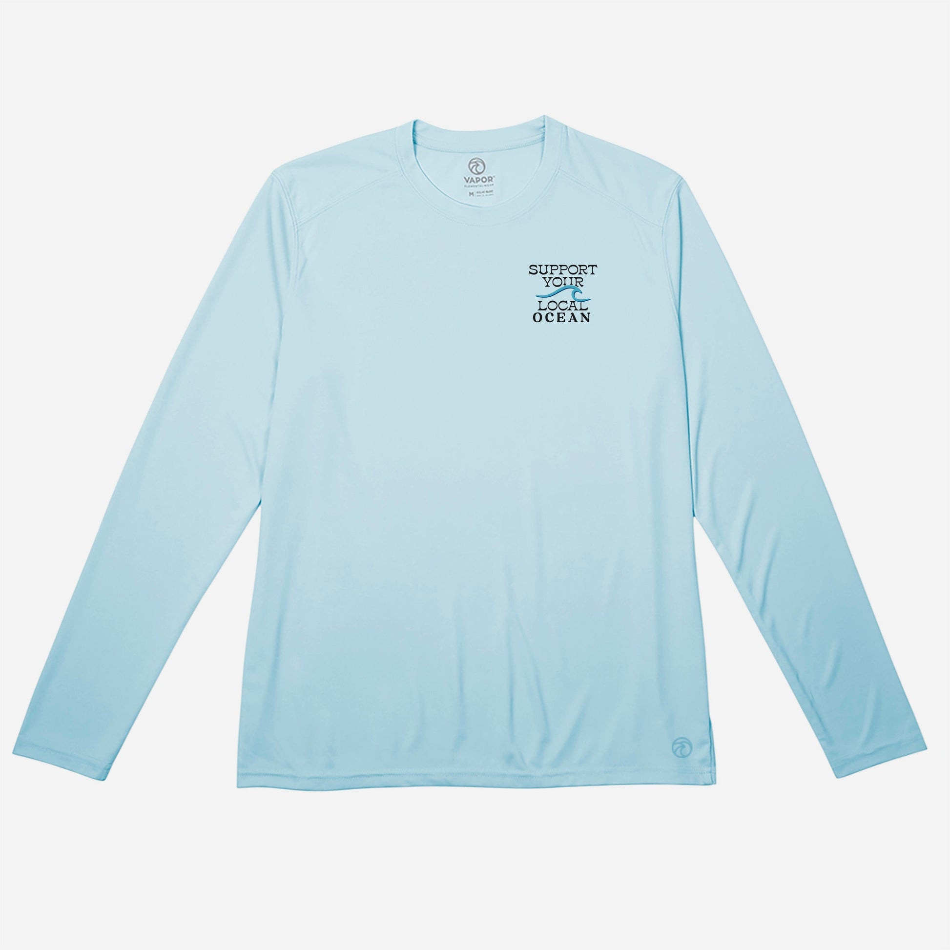 Support Your Local Ocean | UPF 50 Long Sleeve | Technical T-Shirt Arctic Blue / Small