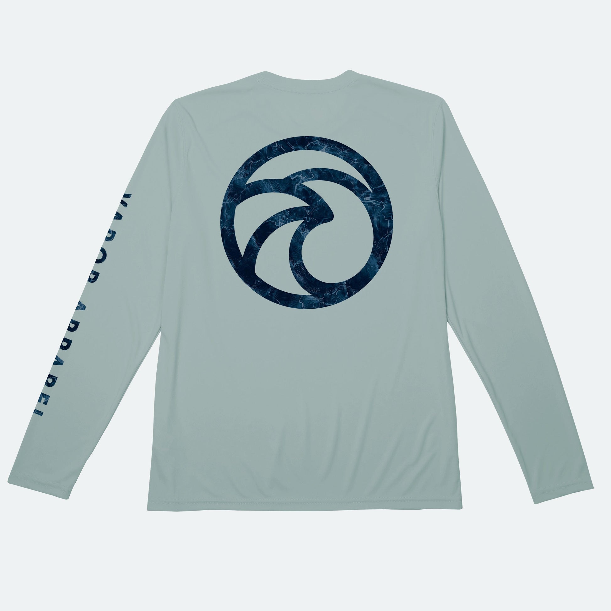 Vapor Apparel Sun Protection Men's Water Camo Wave Solar Long Sleeve