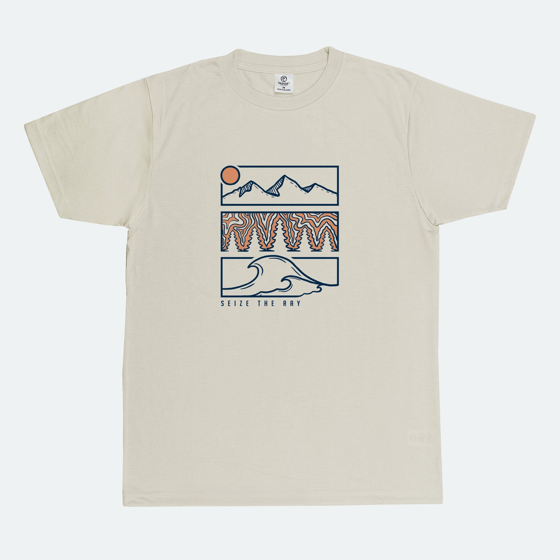Vapor Apparel Sun Protection Mountain Triptych SpunSoft Tee