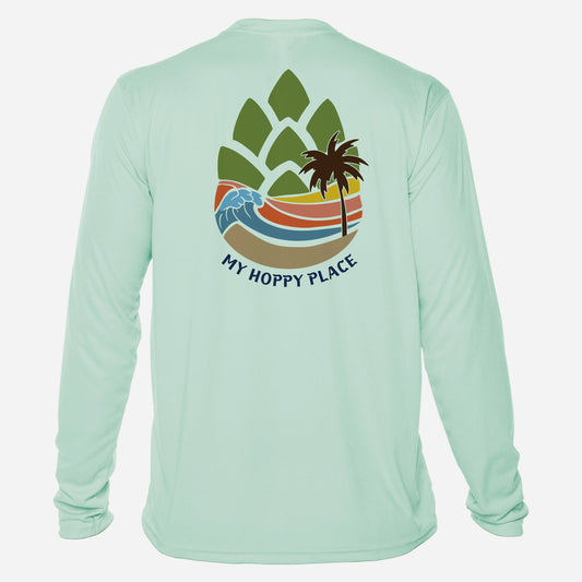 Mojo mens long sleeve fishing shirt GREEN 3XL UPF 50+ Logo Lake
