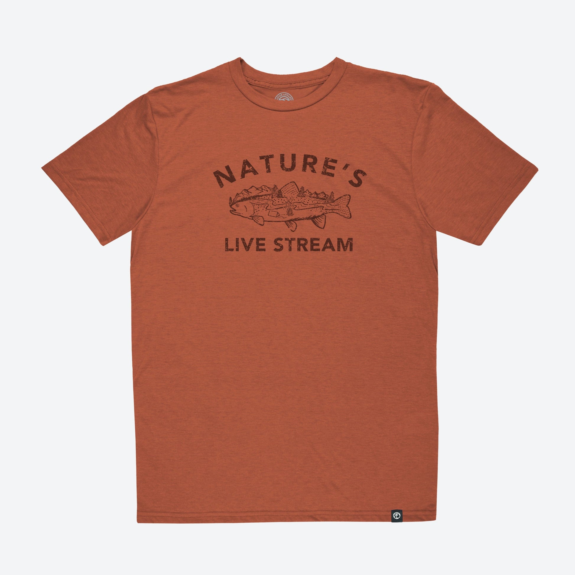 Vapor Apparel Sun Protection Nature's Live Stream 200 Mile Tee