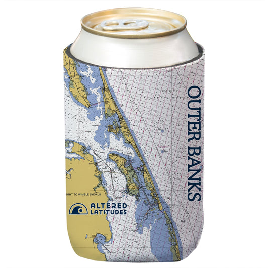 Outer Banks Chart Beverage Cooler (4-Pack)