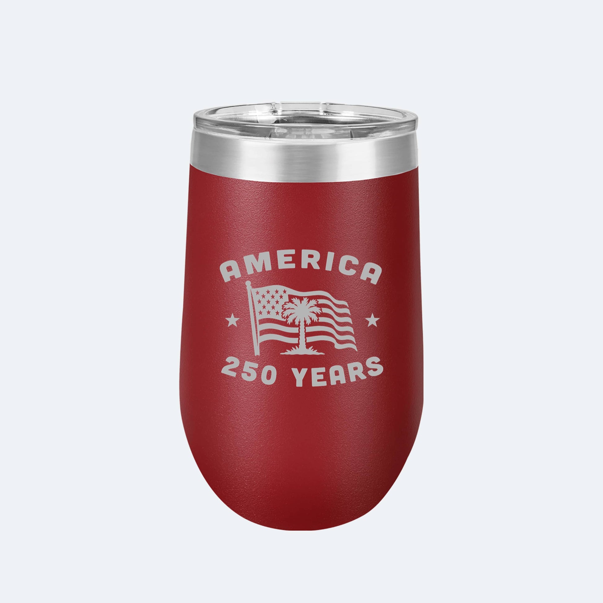 Vapor Apparel Sun Protection Palmetto Flag 16oz Wine Tumbler