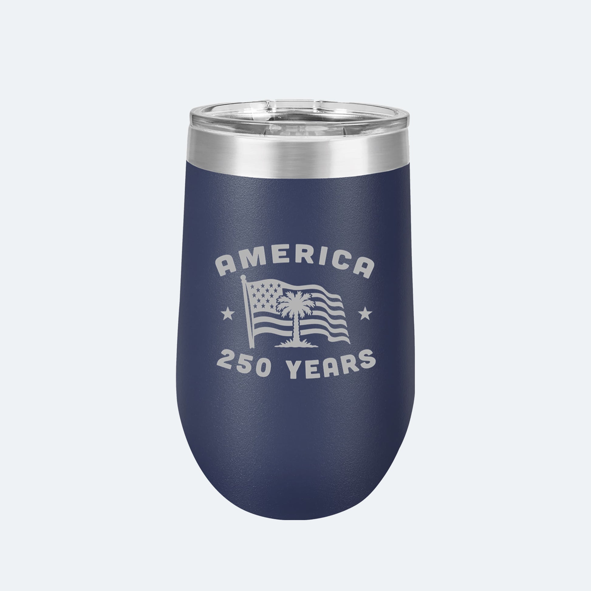 Vapor Apparel Sun Protection Palmetto Flag 16oz Wine Tumbler