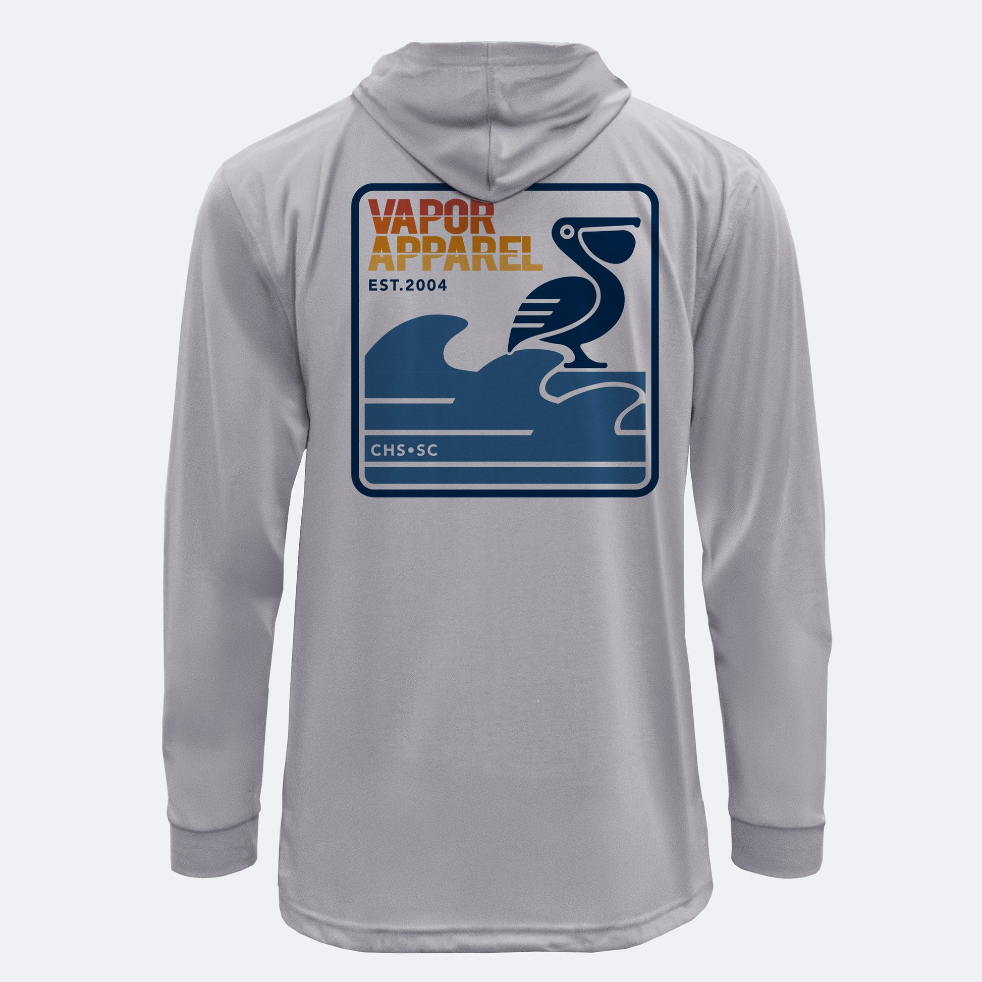 Vapor Apparel Sun Protection Pelican Waves SpunSoft Tech Hoodie