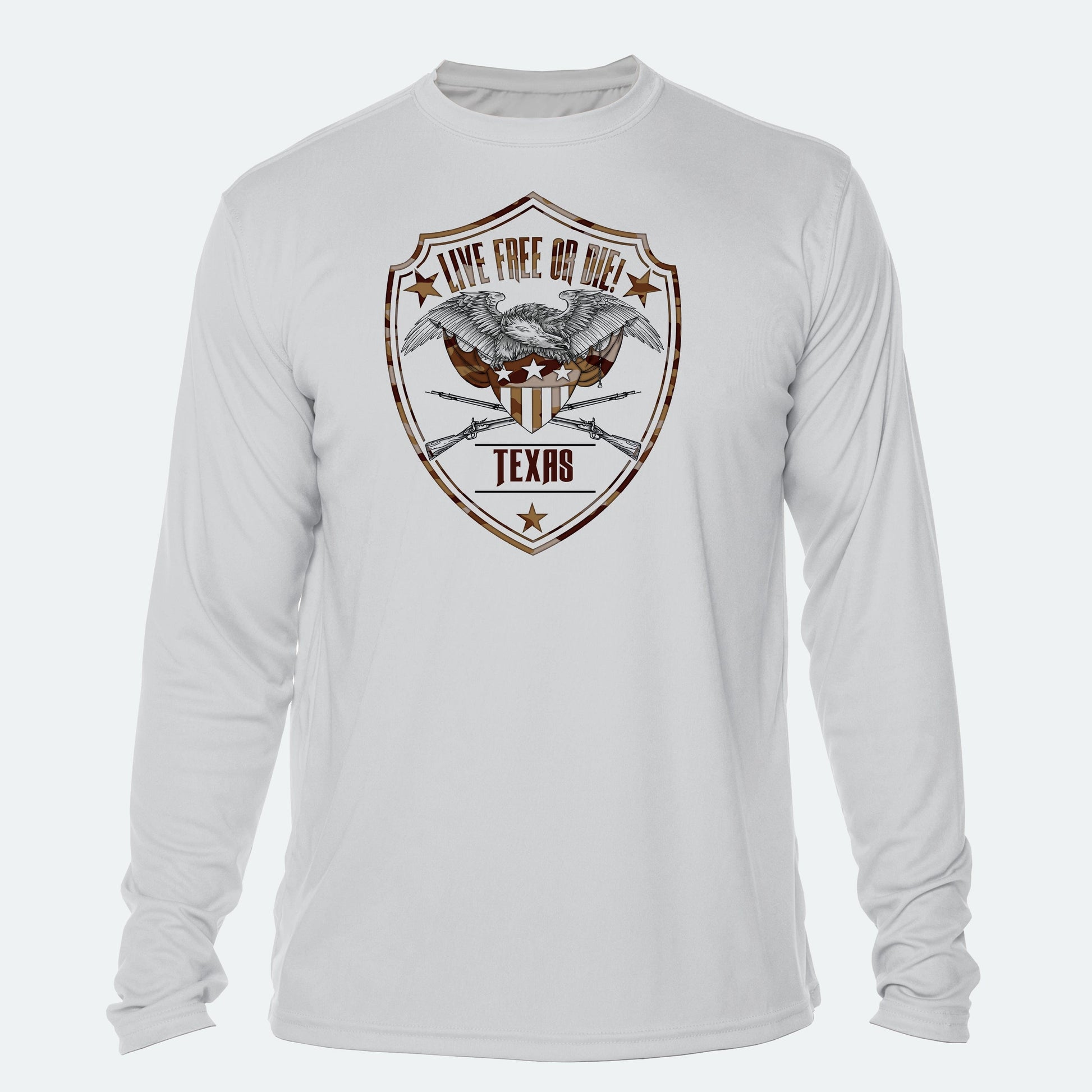 Vapor Apparel Sun Protection Quinn Ewers Live Free or Die Badge Long Sleeve