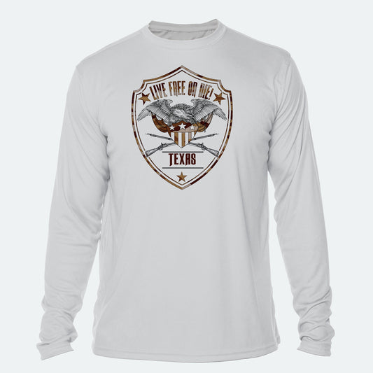 Quinn Ewers Live Free or Die Badge Long Sleeve