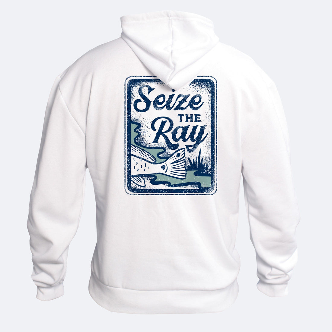 Vapor Apparel Sun Protection Seize the Ray Fish Spun Fleece Hoodie