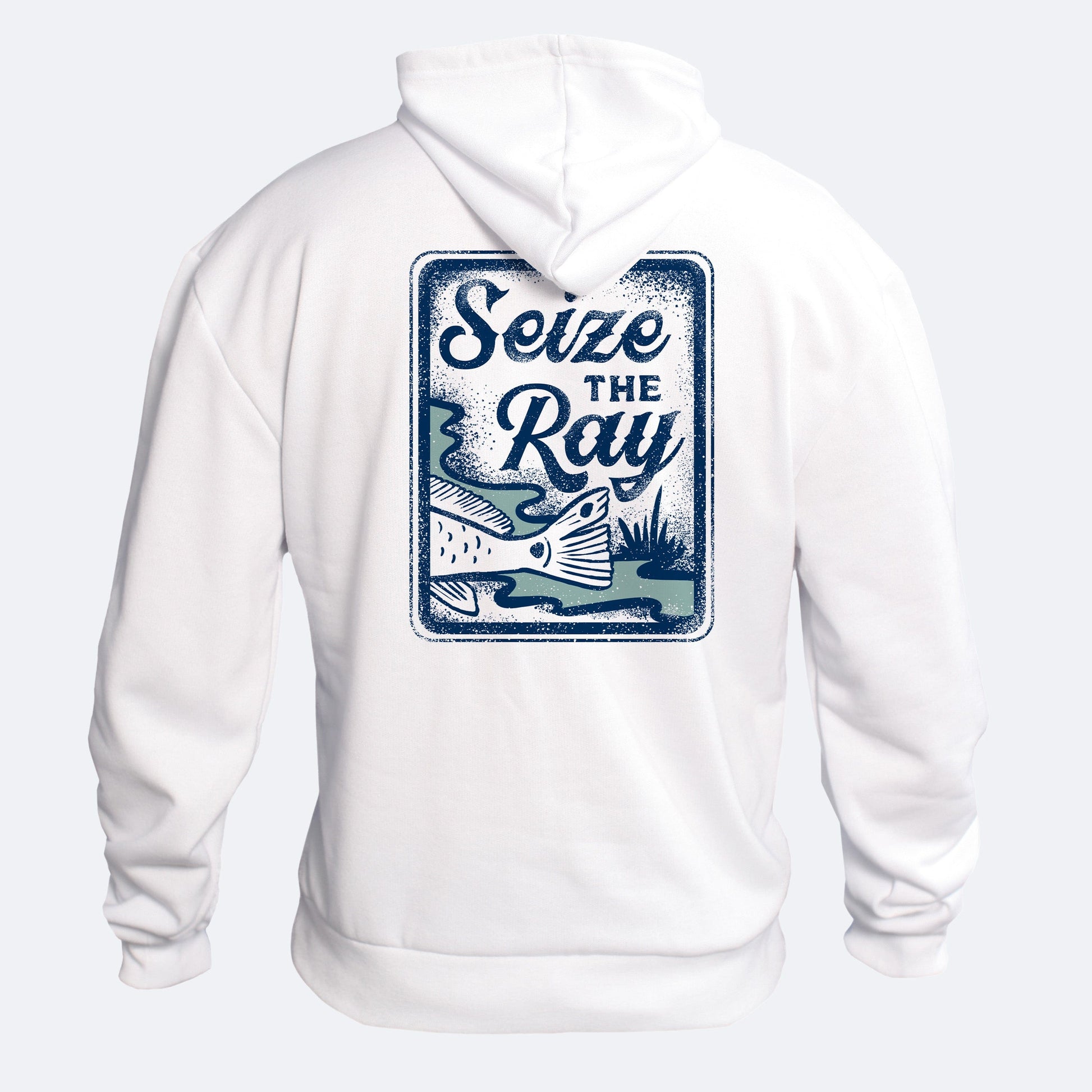 Vapor Apparel Sun Protection Seize the Ray Fish Spun Fleece Hoodie