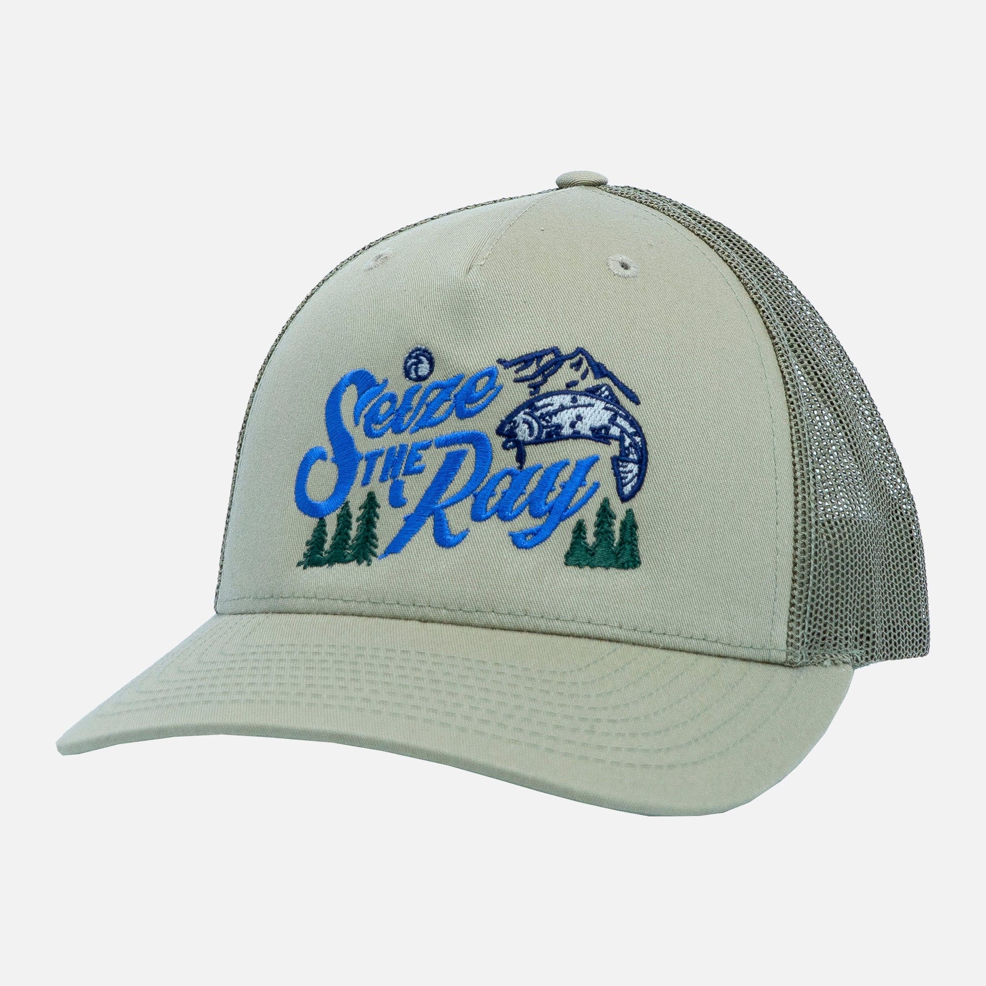 Vapor Apparel Sun Protection Seize the Ray Fish Trucker Hat