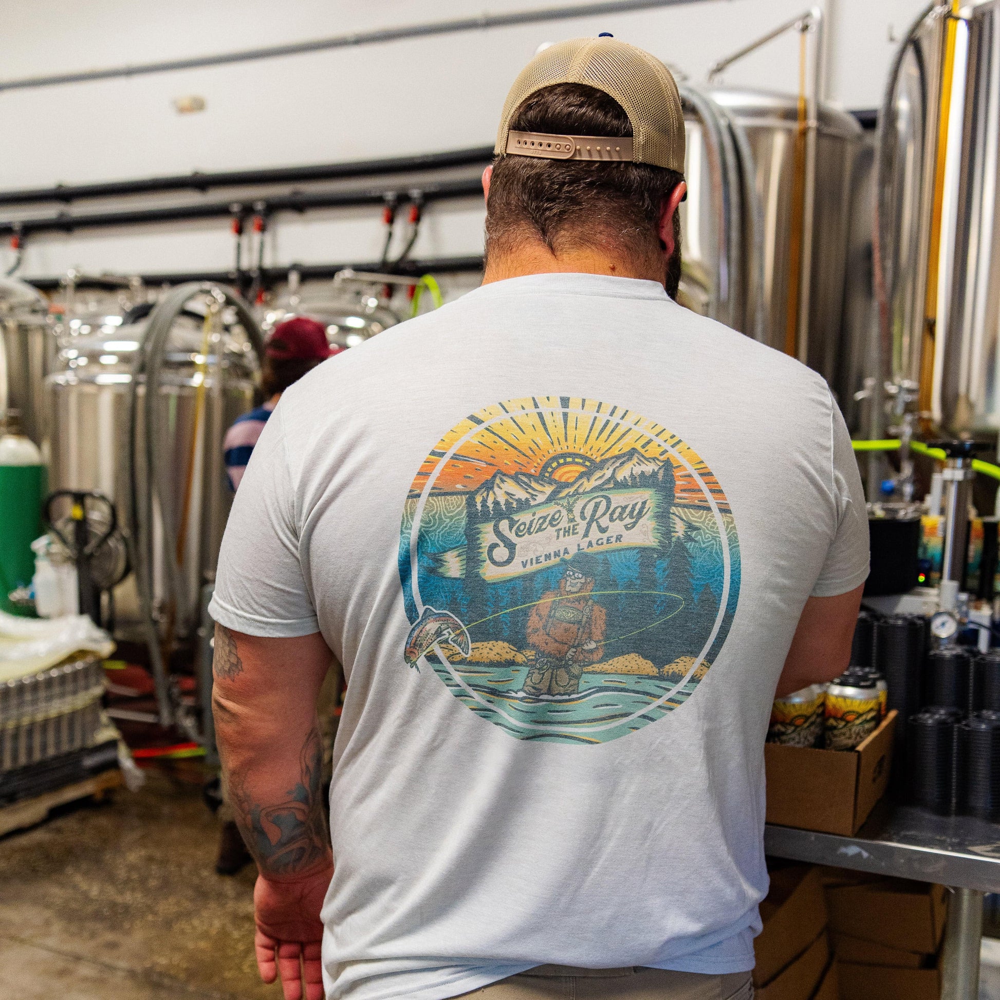 Vapor Apparel Sun Protection Seize The Ray Vienna Lager 200 Mile Tee