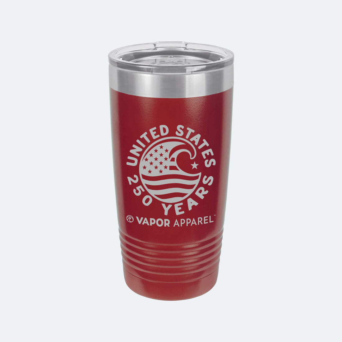 Vapor Apparel Sun Protection Stars + Stripes Wave 20oz Tumbler