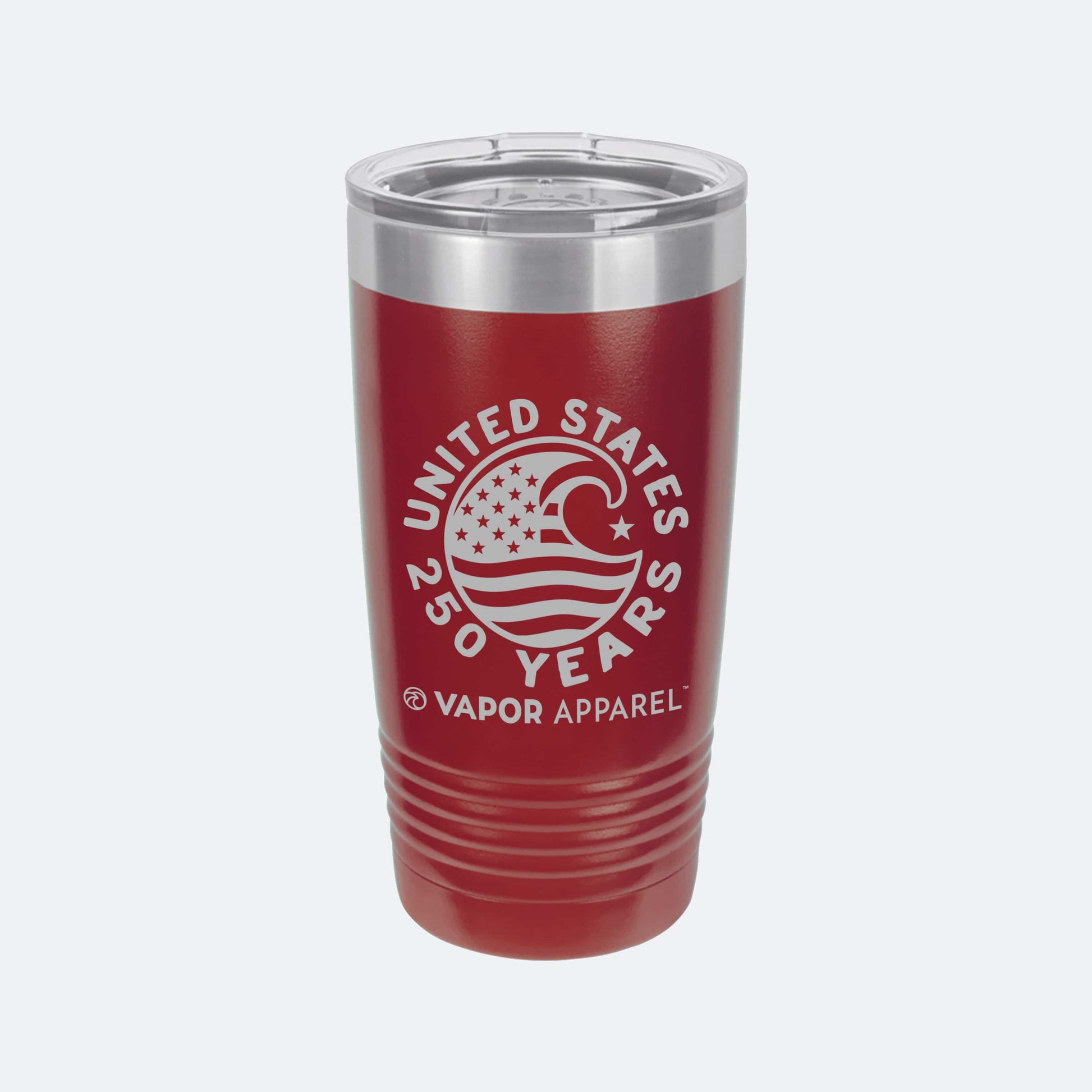 Vapor Apparel Sun Protection Stars + Stripes Wave 20oz Tumbler