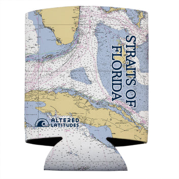 Straits of Florida Chart Can Cooler (4-Pack)