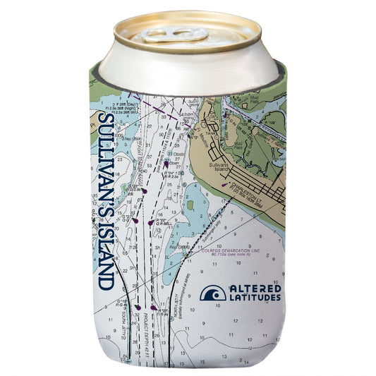 Sullivan's Island Chart Can Cooler (4-Pack)