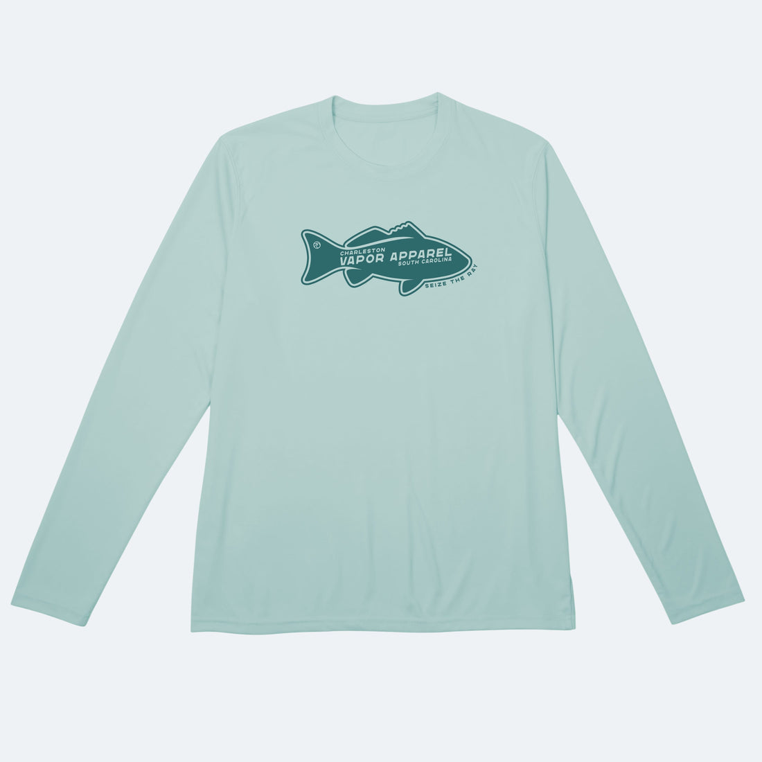 Vapor Apparel Sun Protection Teal Redfish Solar Long Sleeve