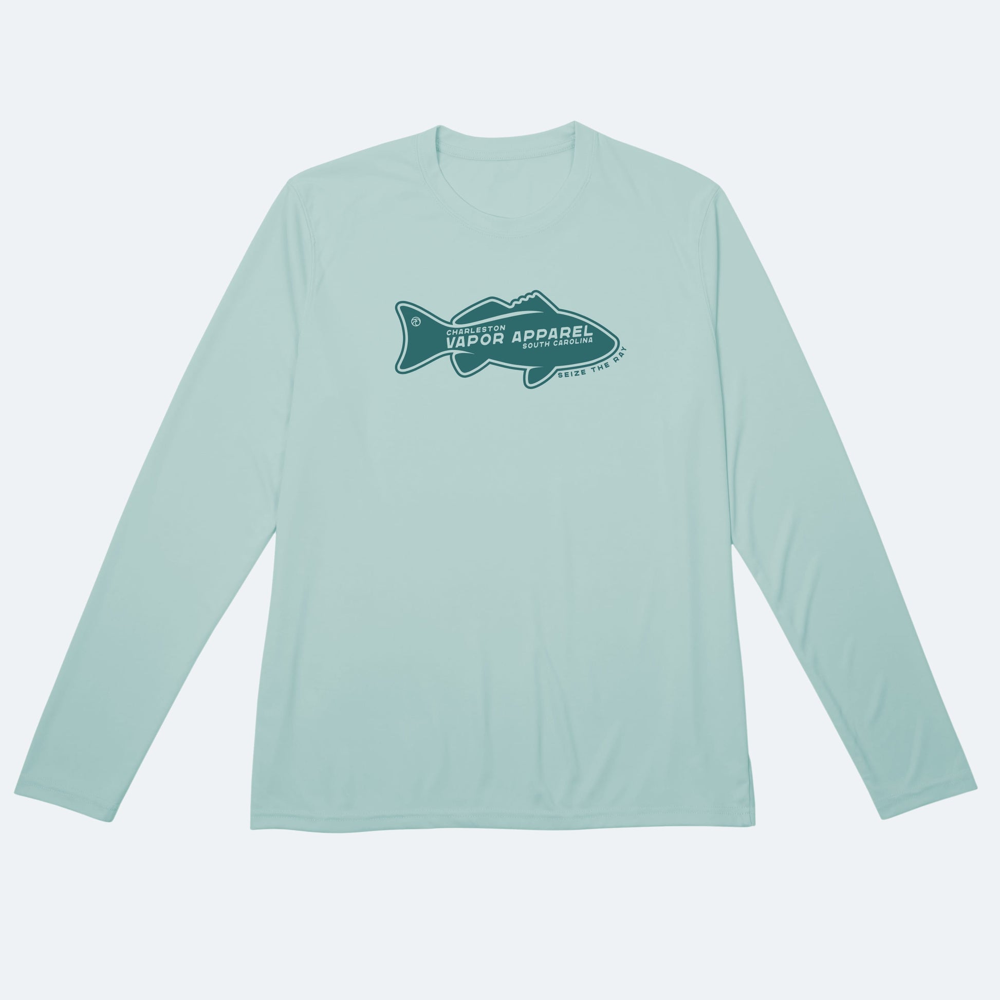Vapor Apparel Sun Protection Teal Redfish Solar Long Sleeve