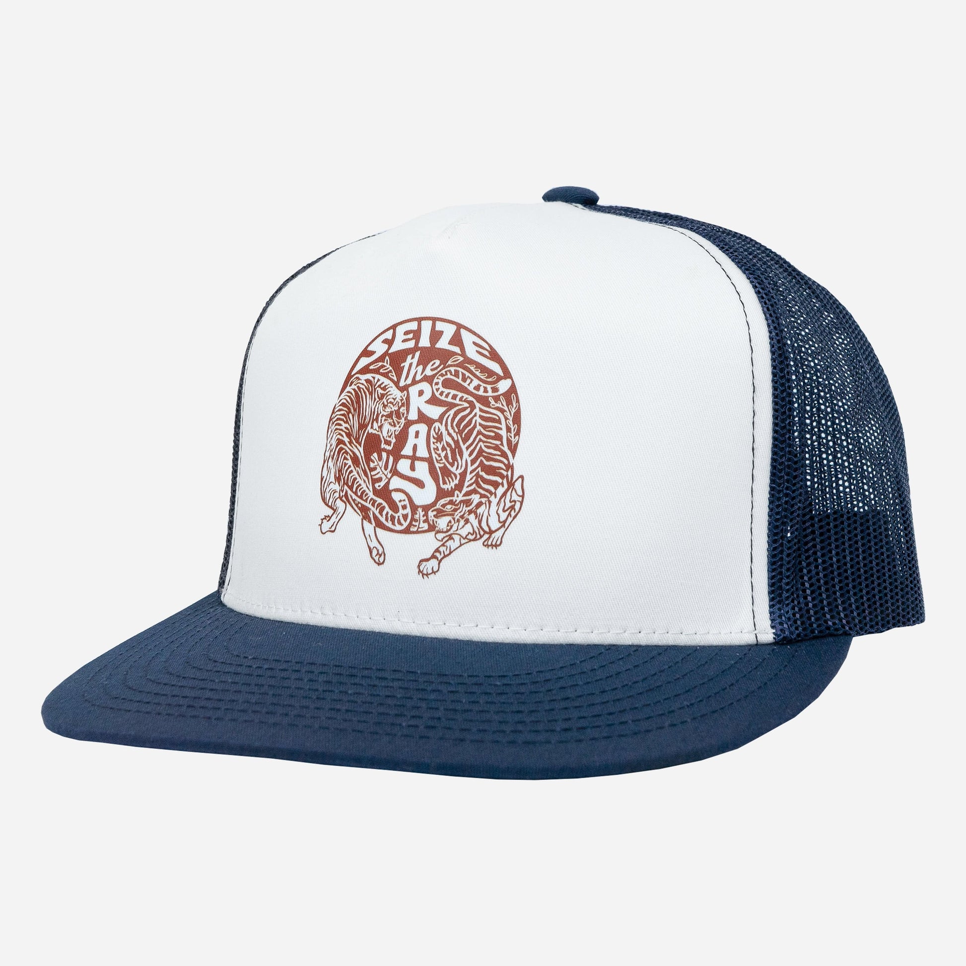 Vapor Apparel Sun Protection Tiger Trucker Hat