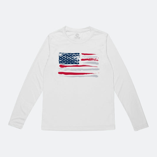 Toddler Brushstrokes Flag Solar Shirt