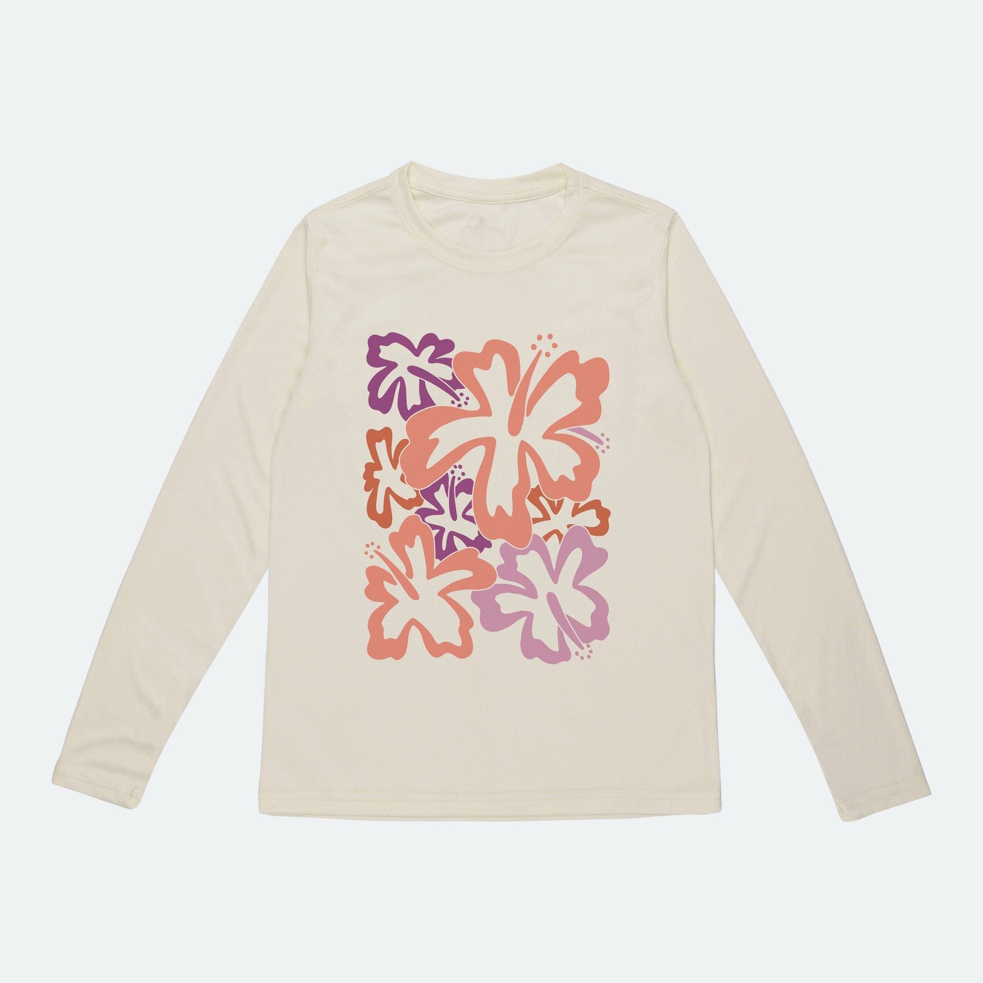 Vapor Apparel Sun Protection Toddler Funky Hibiscus Solar Shirt