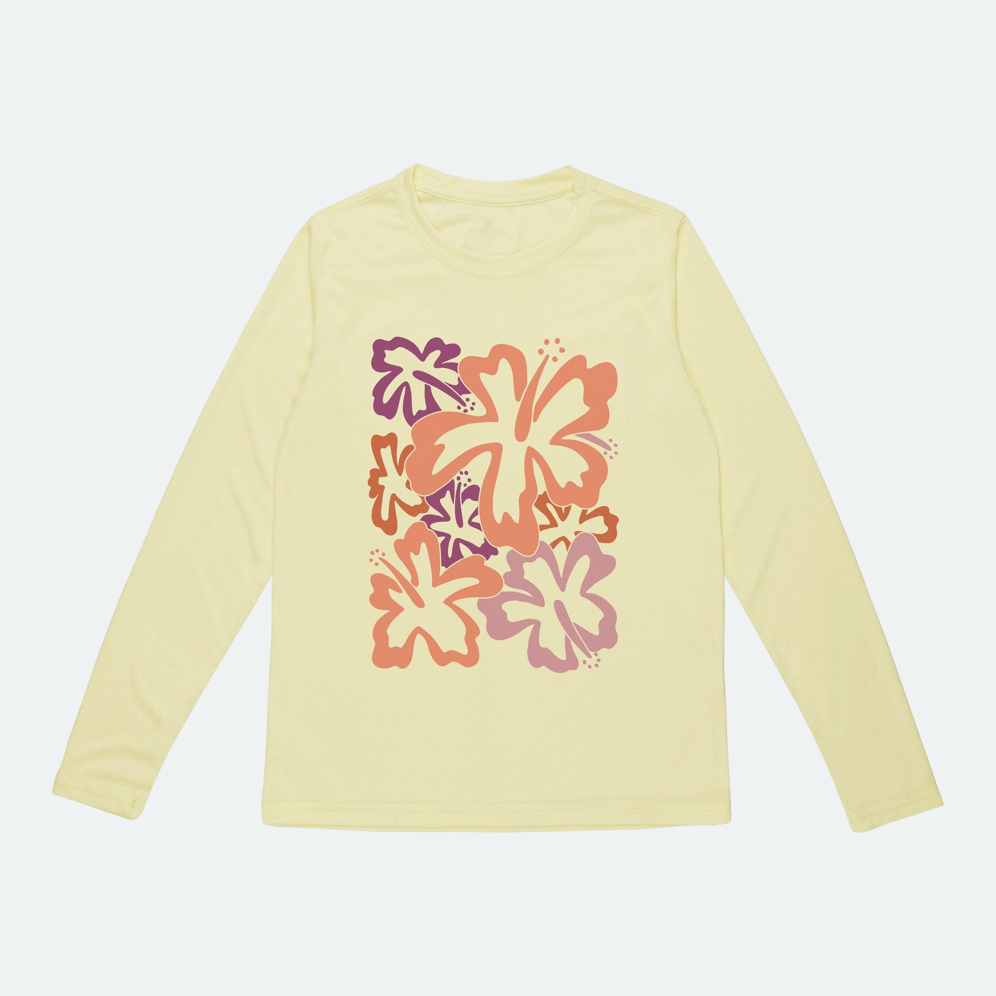 Vapor Apparel Sun Protection Toddler Funky Hibiscus Solar Shirt