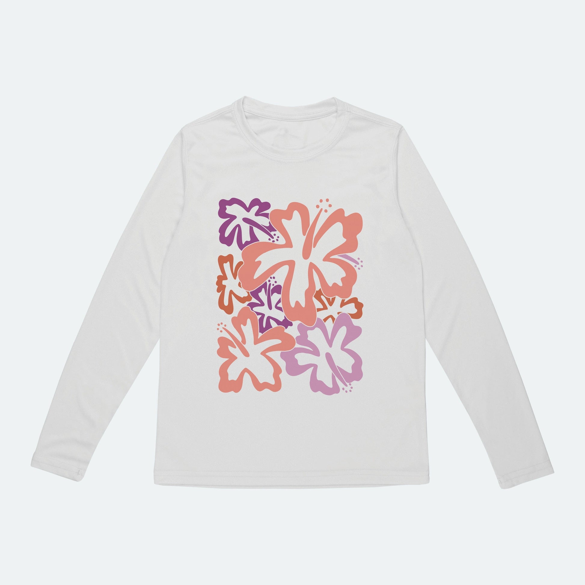 Vapor Apparel Sun Protection Toddler Funky Hibiscus Solar Shirt