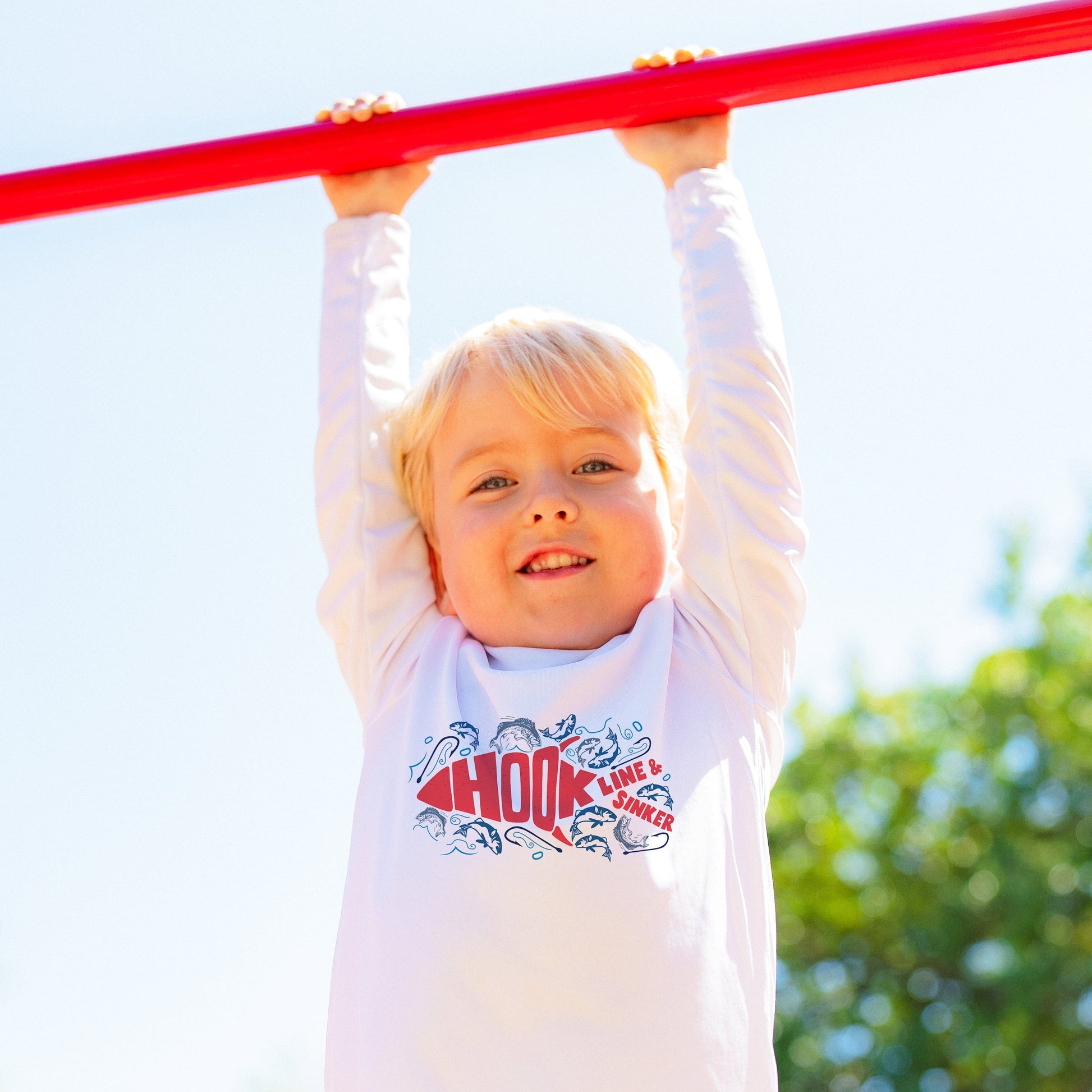 Vapor Apparel Sun Protection Toddler Hook Line & Sinker Solar Shirt