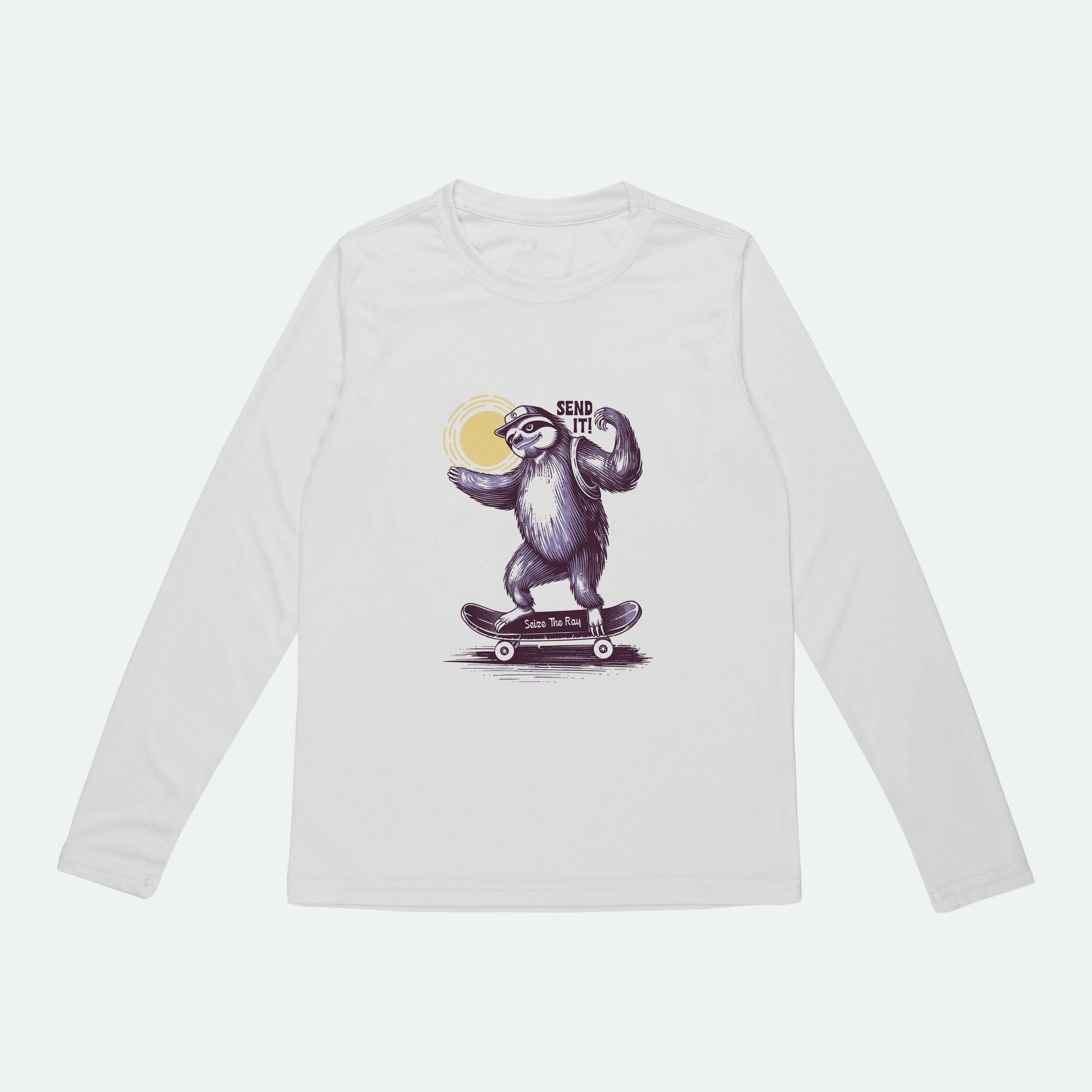 Vapor Apparel Sun Protection Toddler Send It Sloth Solar Shirt