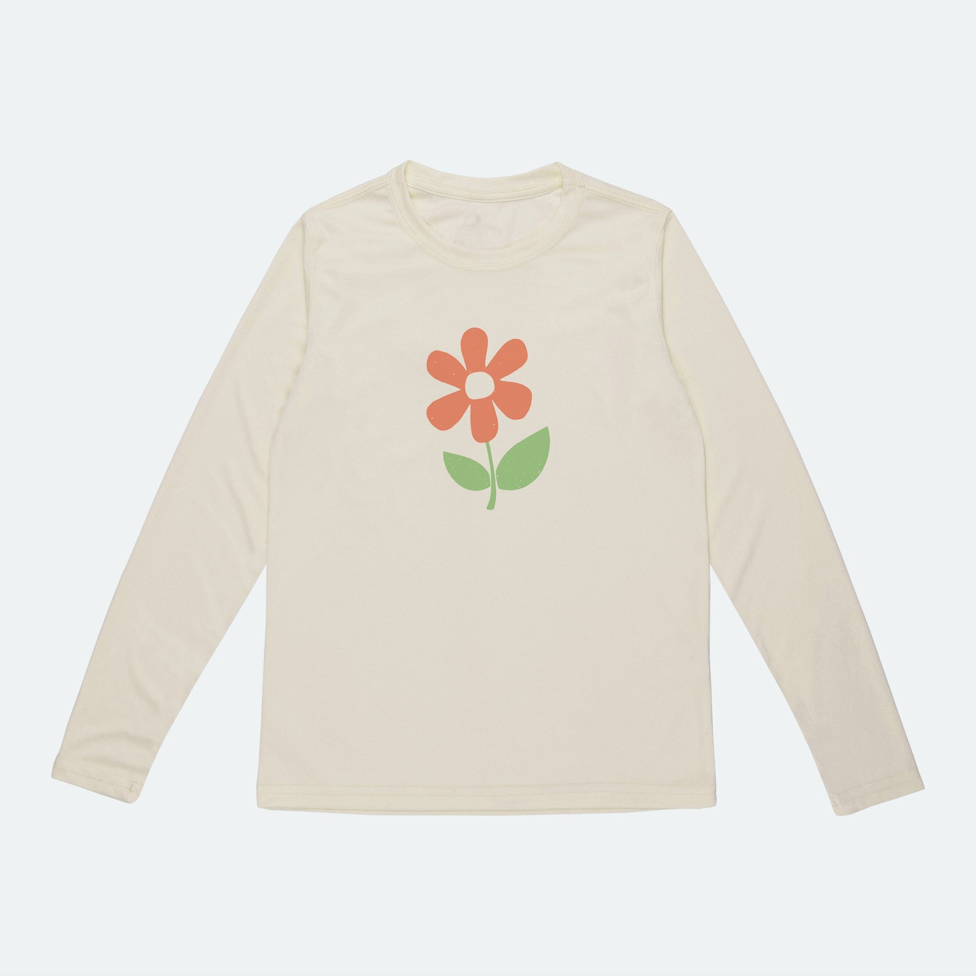Vapor Apparel Sun Protection Toddler Simple Flower Solar Shirt