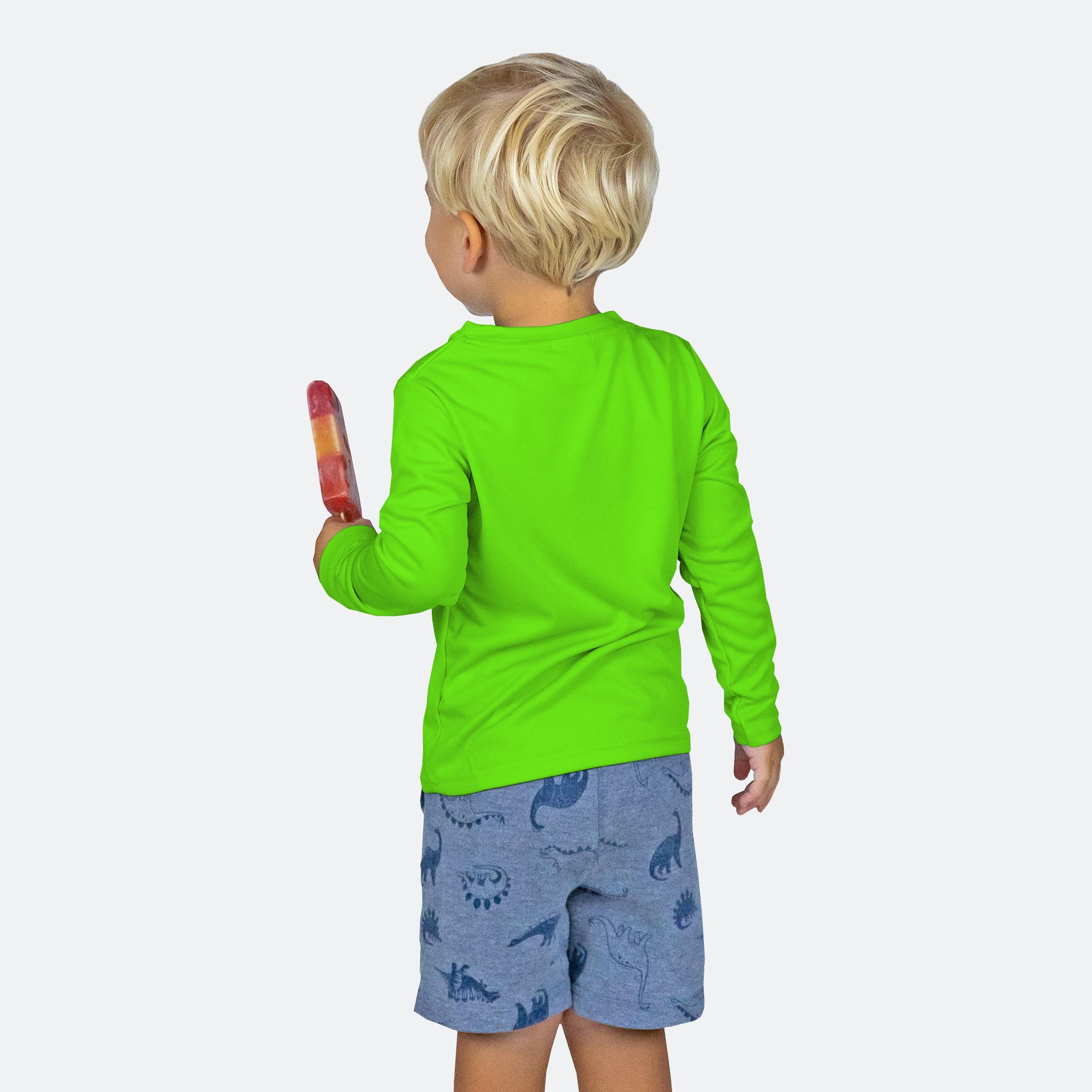 Toddler Hi-Viz Long Sleeve| Safety ColorS for Pool + Ocean | UPF
