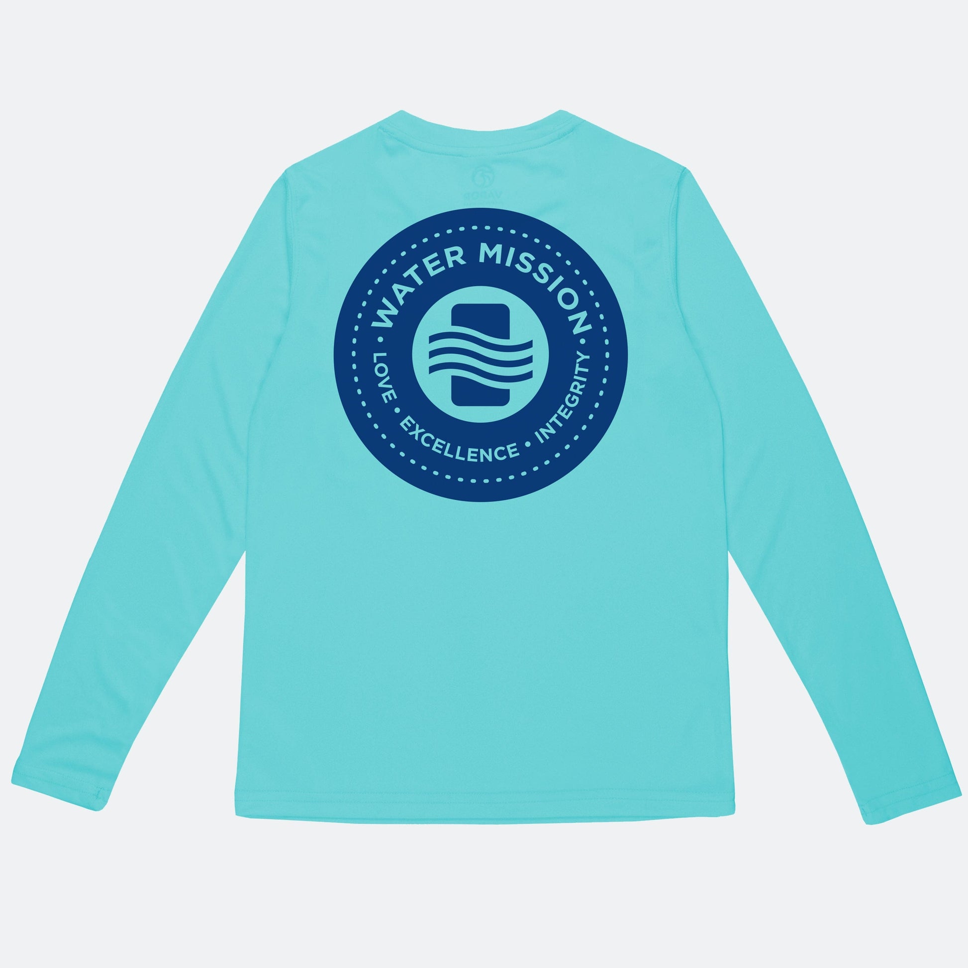 Vapor Apparel Sun Protection Toddler Water Mission Solid Circle Long Sleeve