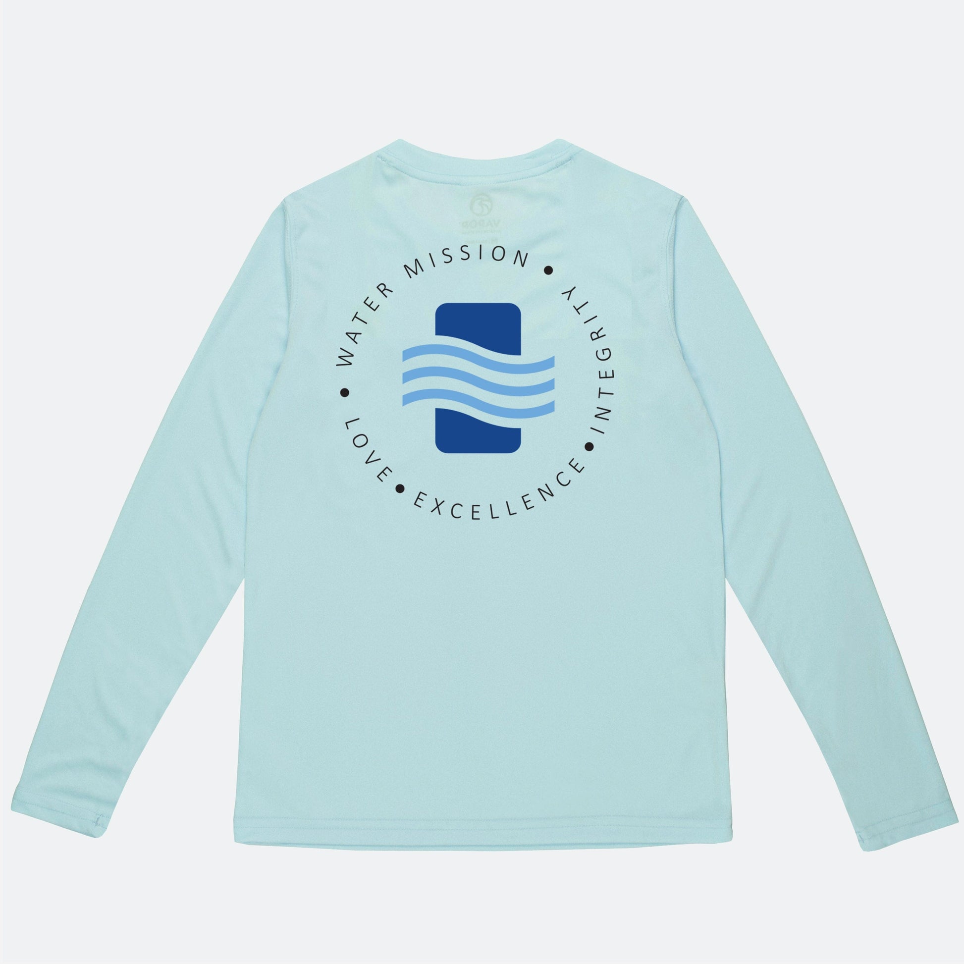 Vapor Apparel Sun Protection Toddler Water Mission Text Circle Long Sleeve