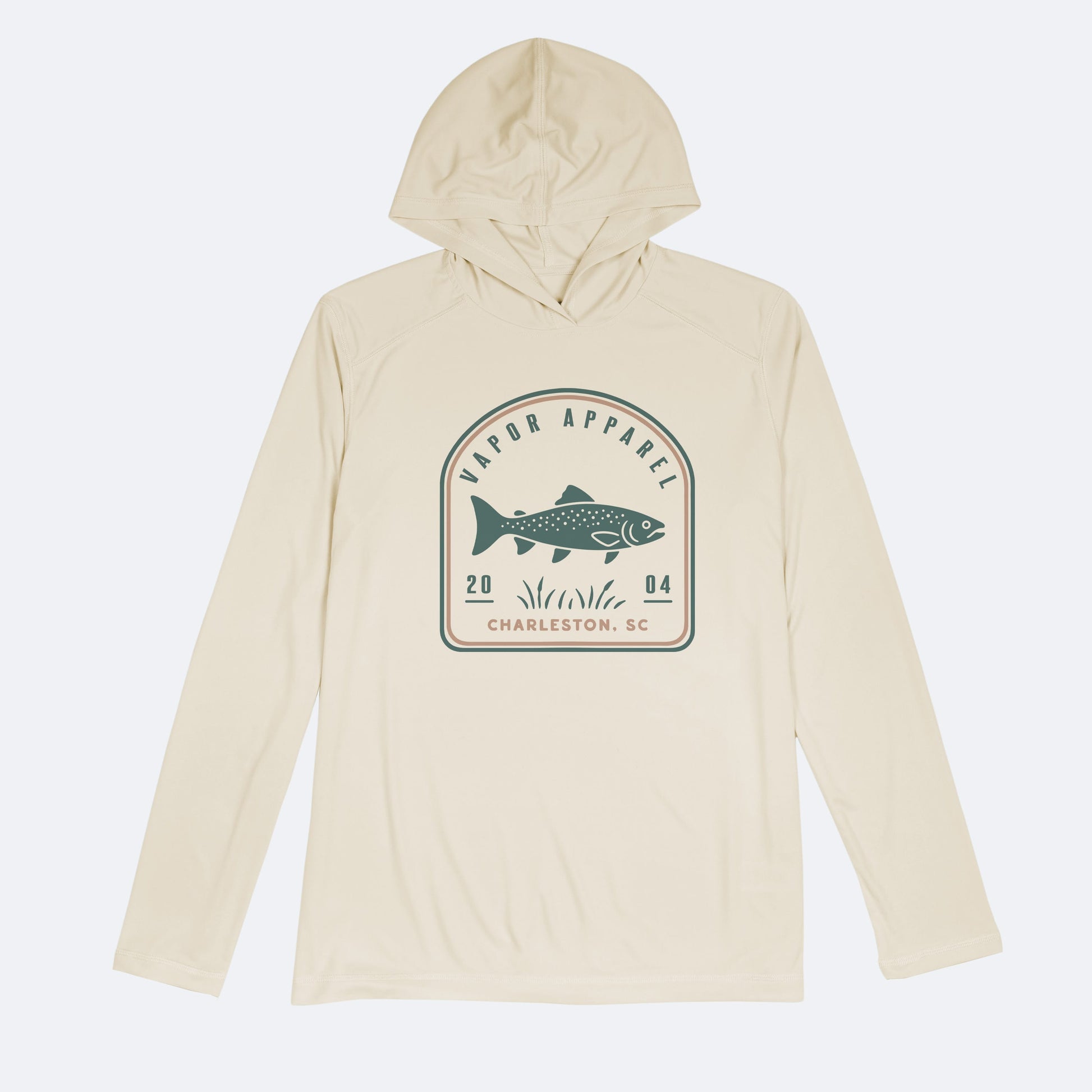 Vapor Apparel Sun Protection Trout Tombstone Solar Hoodie