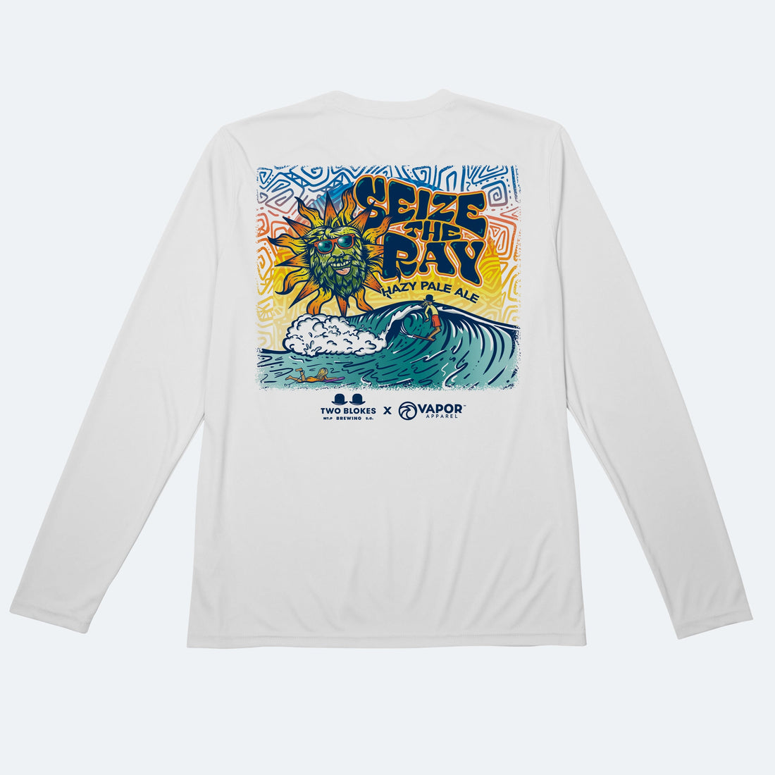 Vapor Apparel Sun Protection Two Blokes Surfer Hazy Pale Ale Solar Long Sleeve