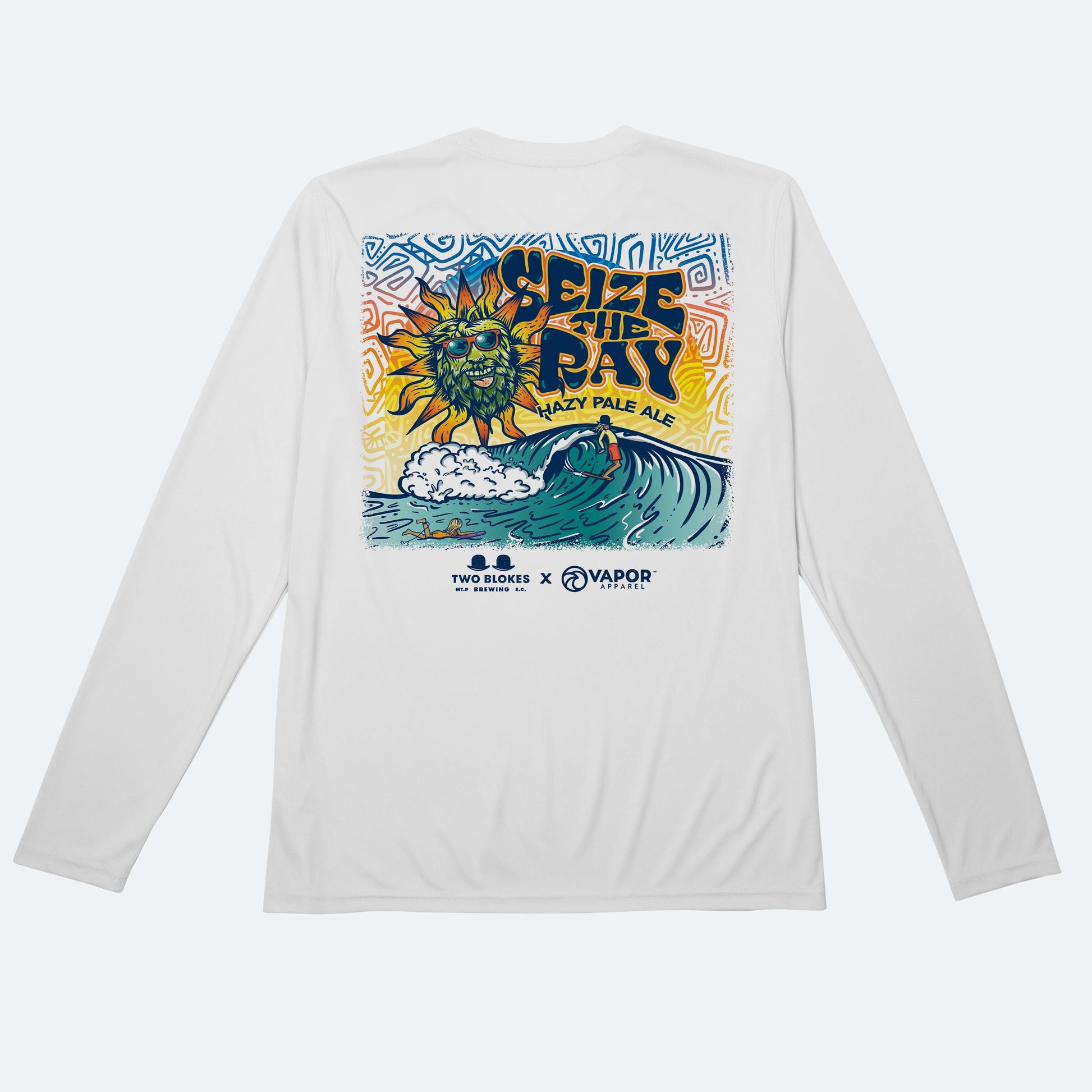 Vapor Apparel Sun Protection Two Blokes Surfer Hazy Pale Ale Solar Long Sleeve
