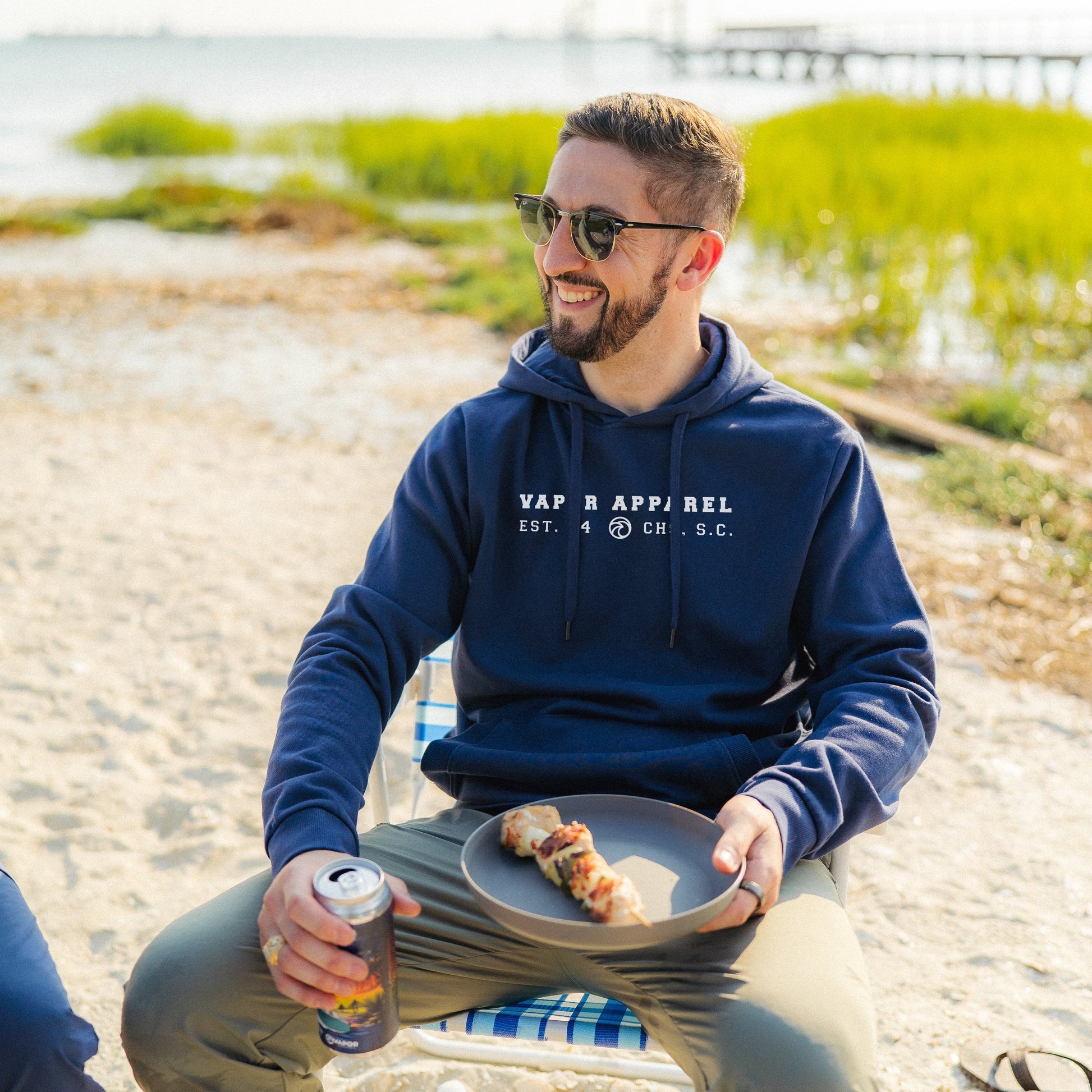 Vapor Apparel Sun Protection Vapor Est. 04 Fleece Hoodie