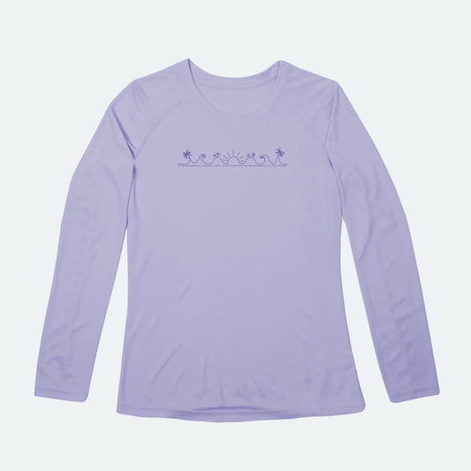 Women's Beach Landscape Solar Long Sleeve