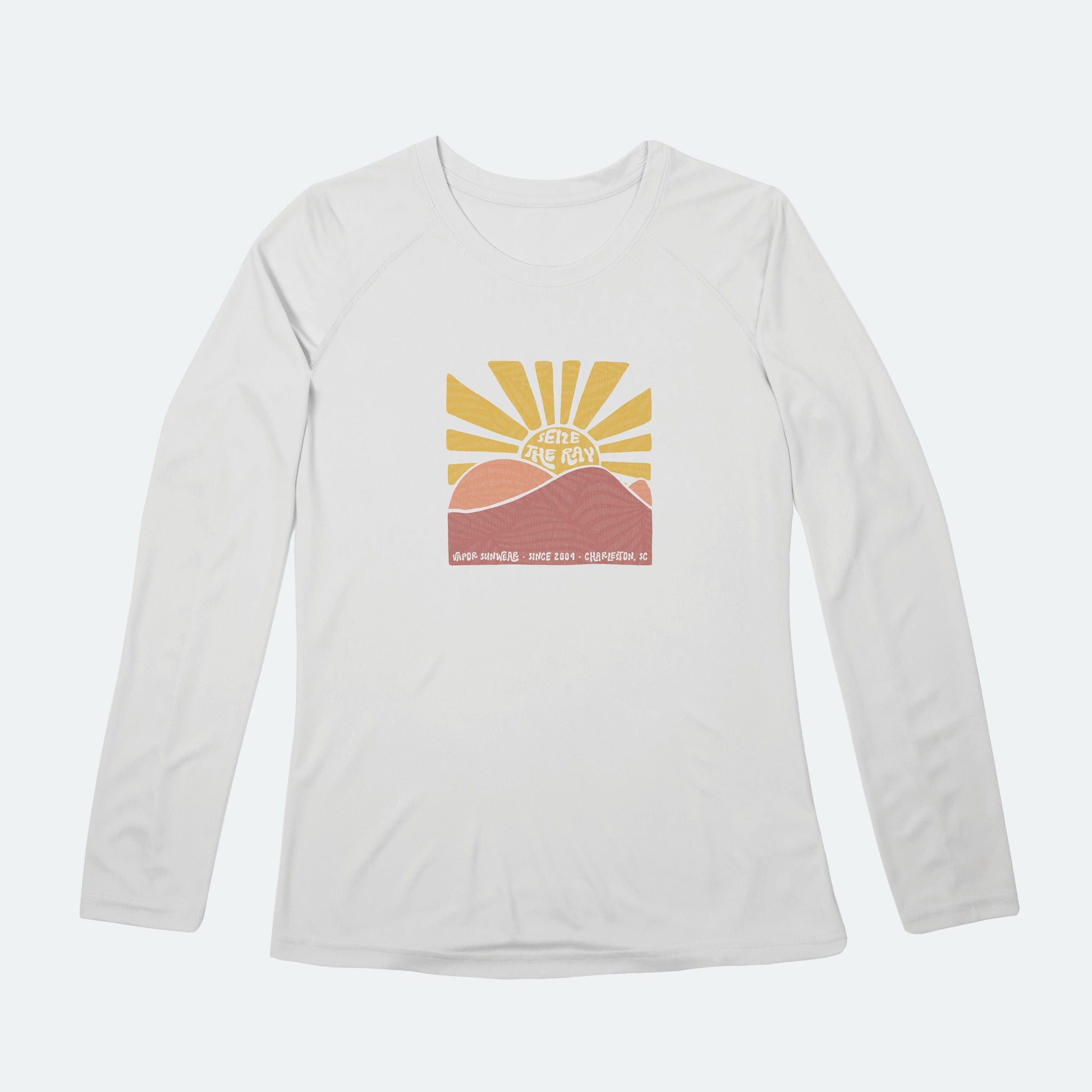 Vapor Apparel Sun Protection Women's Mountain Sunburst Solar Long Sleeve