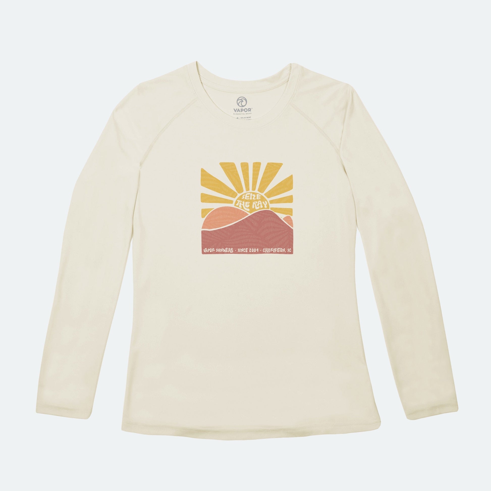 Vapor Apparel Sun Protection Women's Mountain Sunburst Solar Long Sleeve
