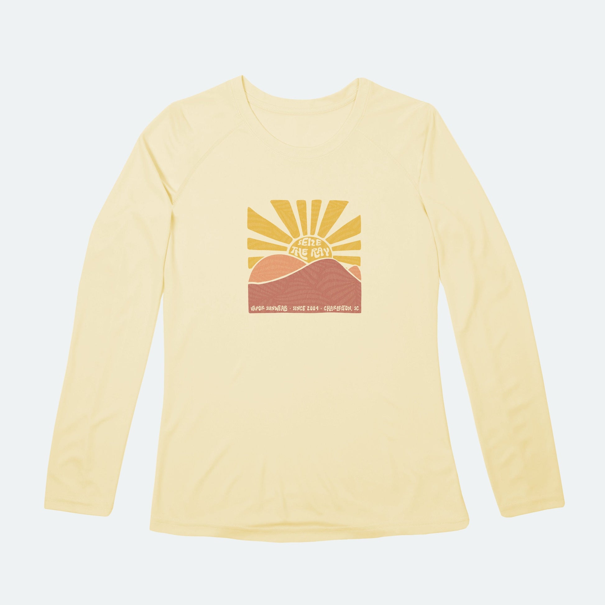 Vapor Apparel Sun Protection Women's Mountain Sunburst Solar Long Sleeve
