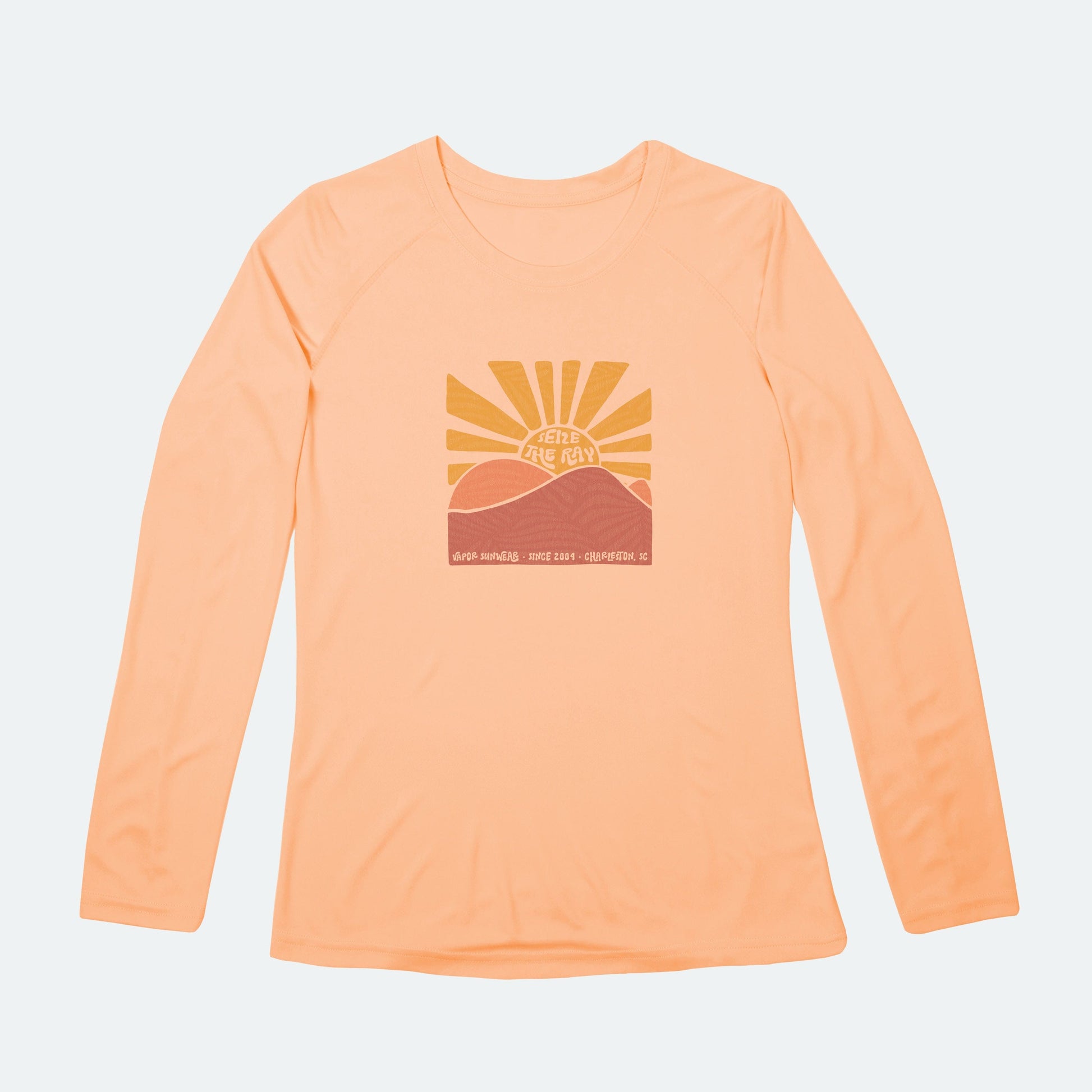 Vapor Apparel Sun Protection Women's Mountain Sunburst Solar Long Sleeve