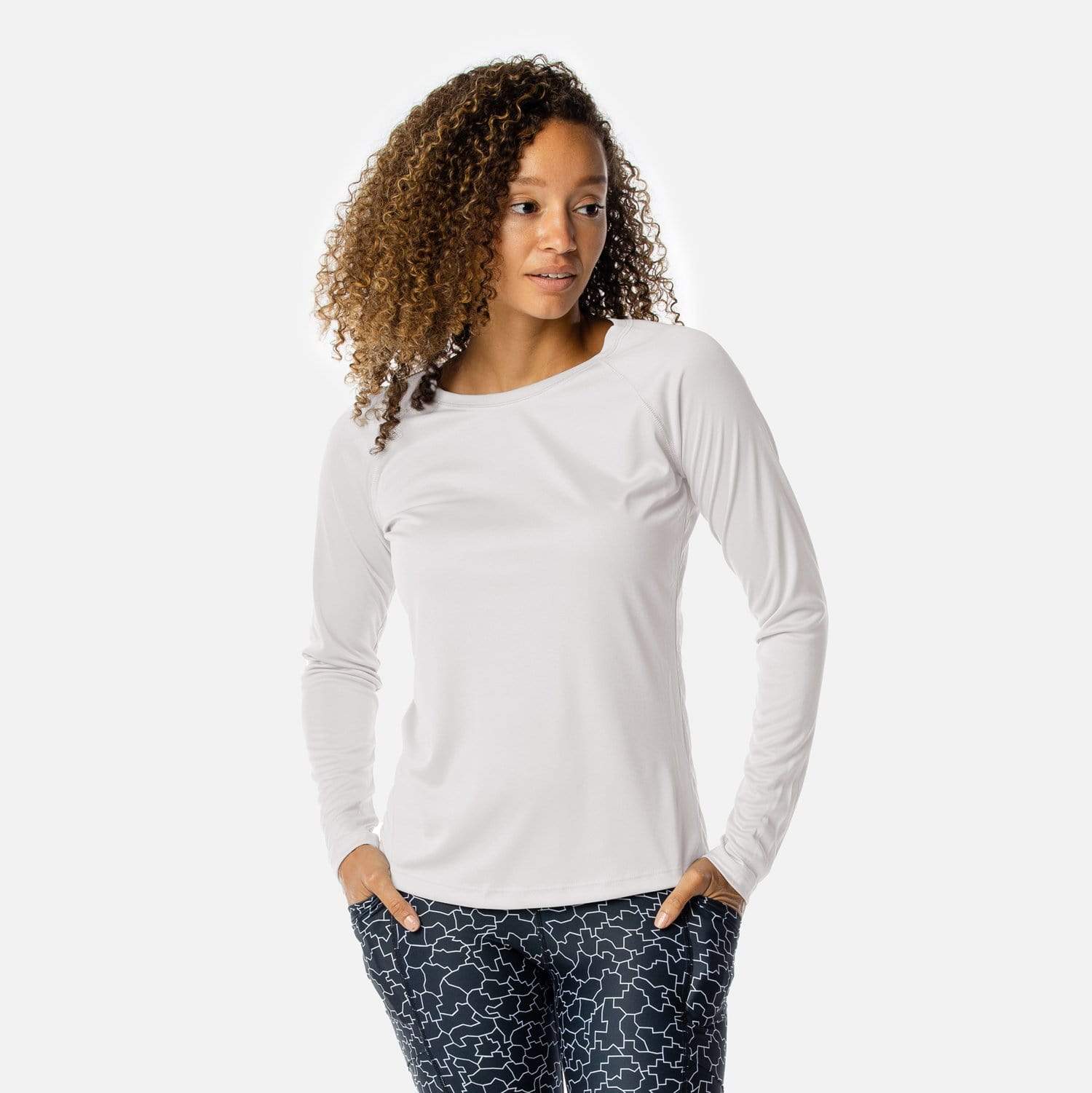 Women's Solar Long Sleeve Shirt Pale Yellow / Small