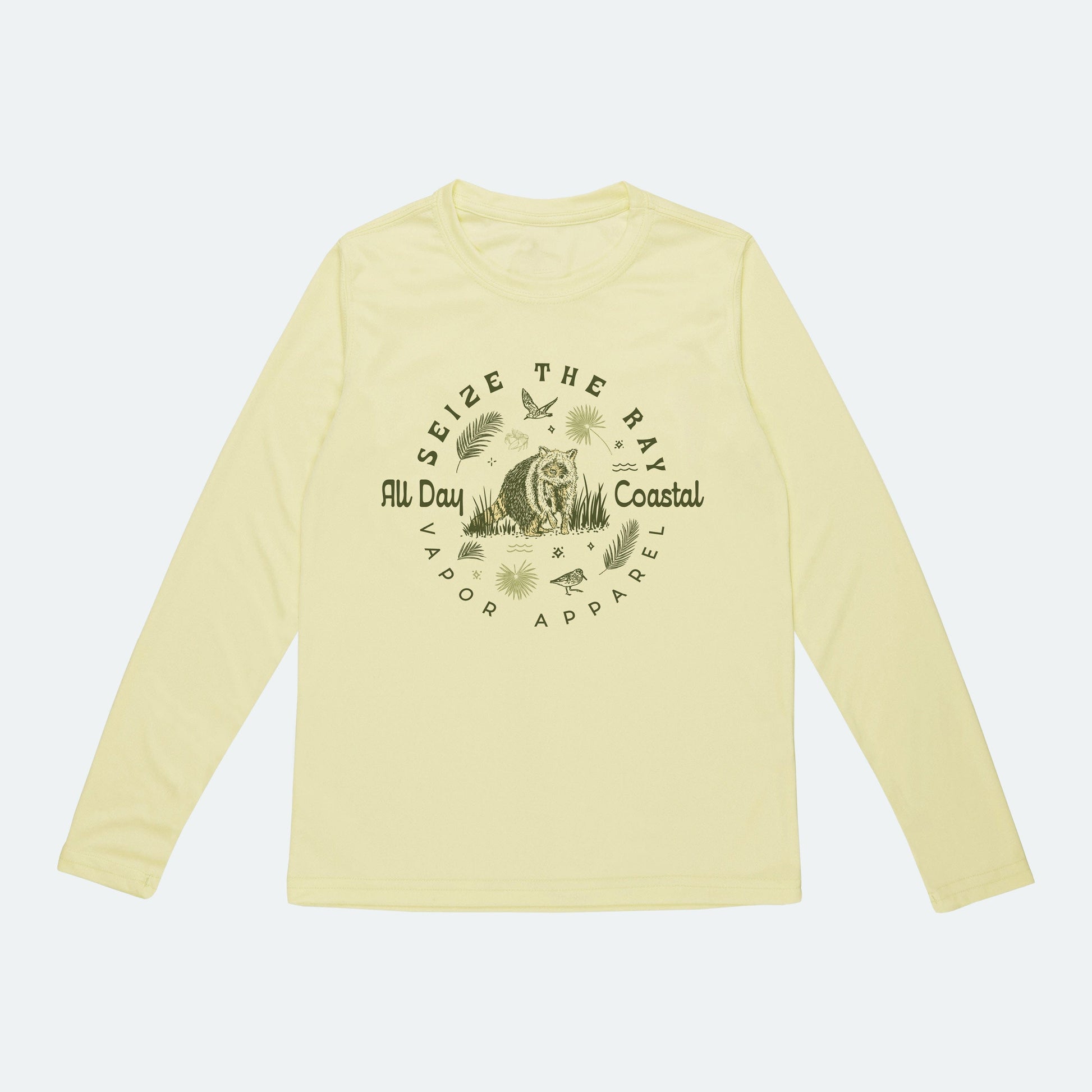 Vapor Apparel Sun Protection Youth Coastal Raccoon Solar Shirt